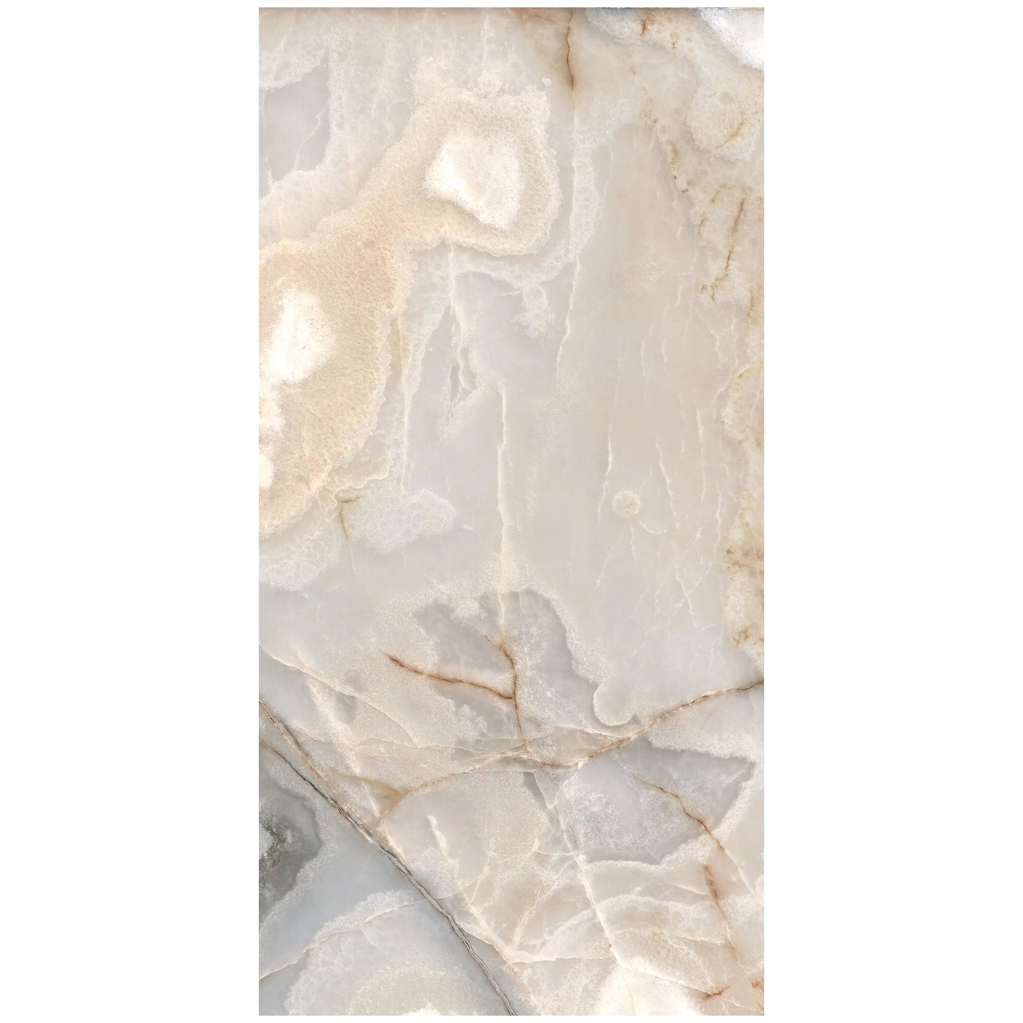 Sample of the Rêves Noisette Onyx Effect Porcelain Tile in Matt, supplied by Deluxe Bathrooms.