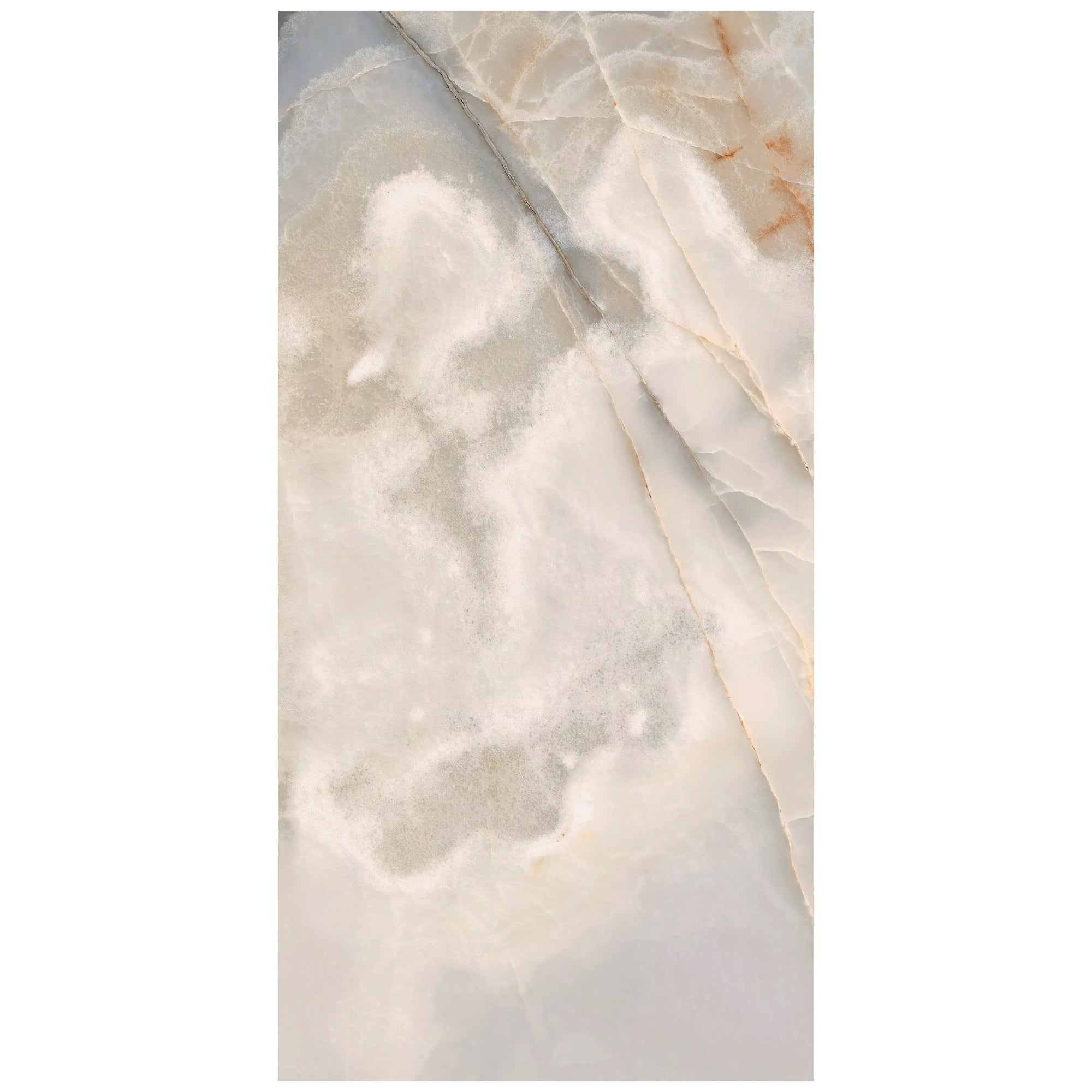 Sample of the Rêves Noisette Onyx Effect Porcelain Tile in Matt, supplied by Deluxe Bathrooms.