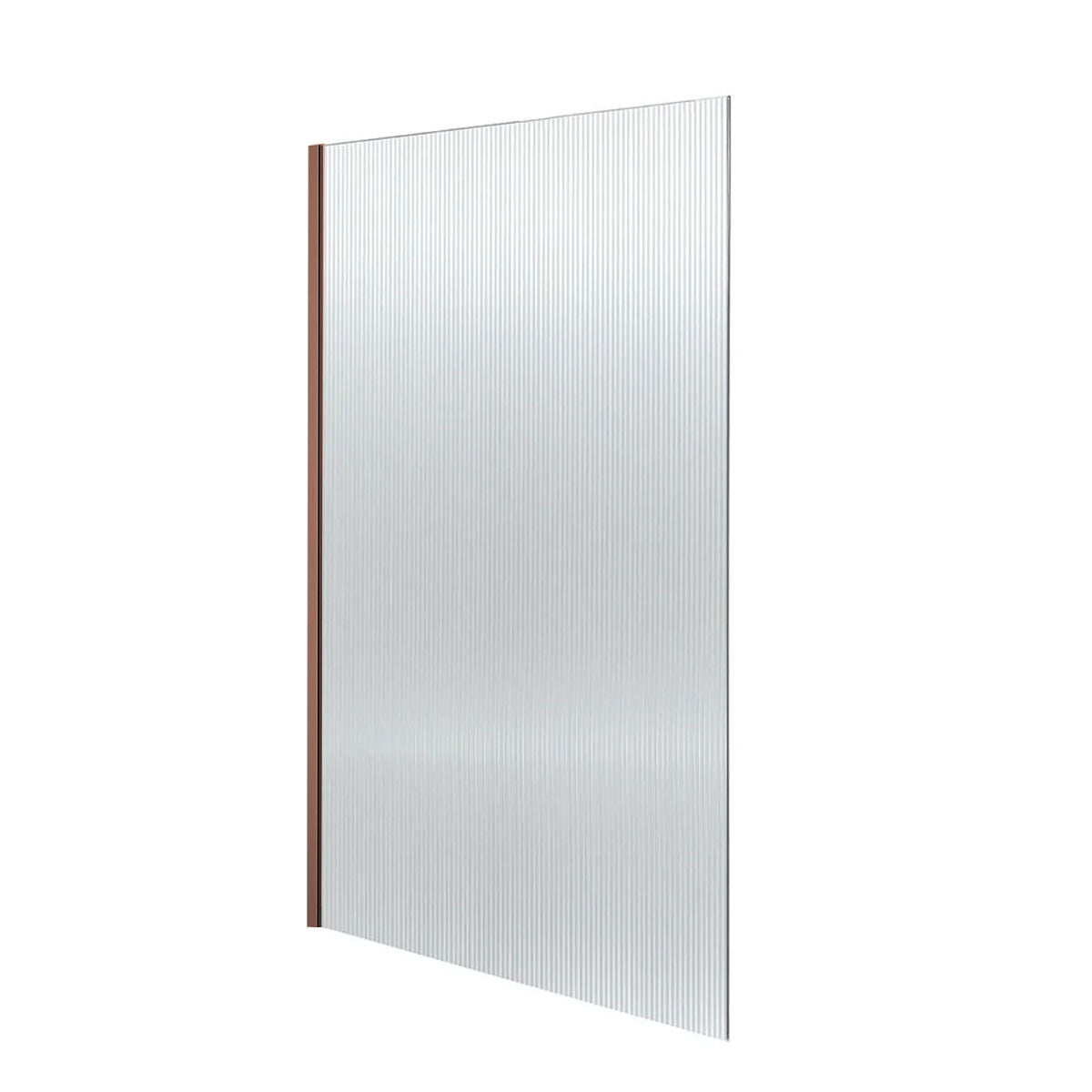 Granlusso 8 Fluted Glass Wetroom Shower Panel brushed Bronze