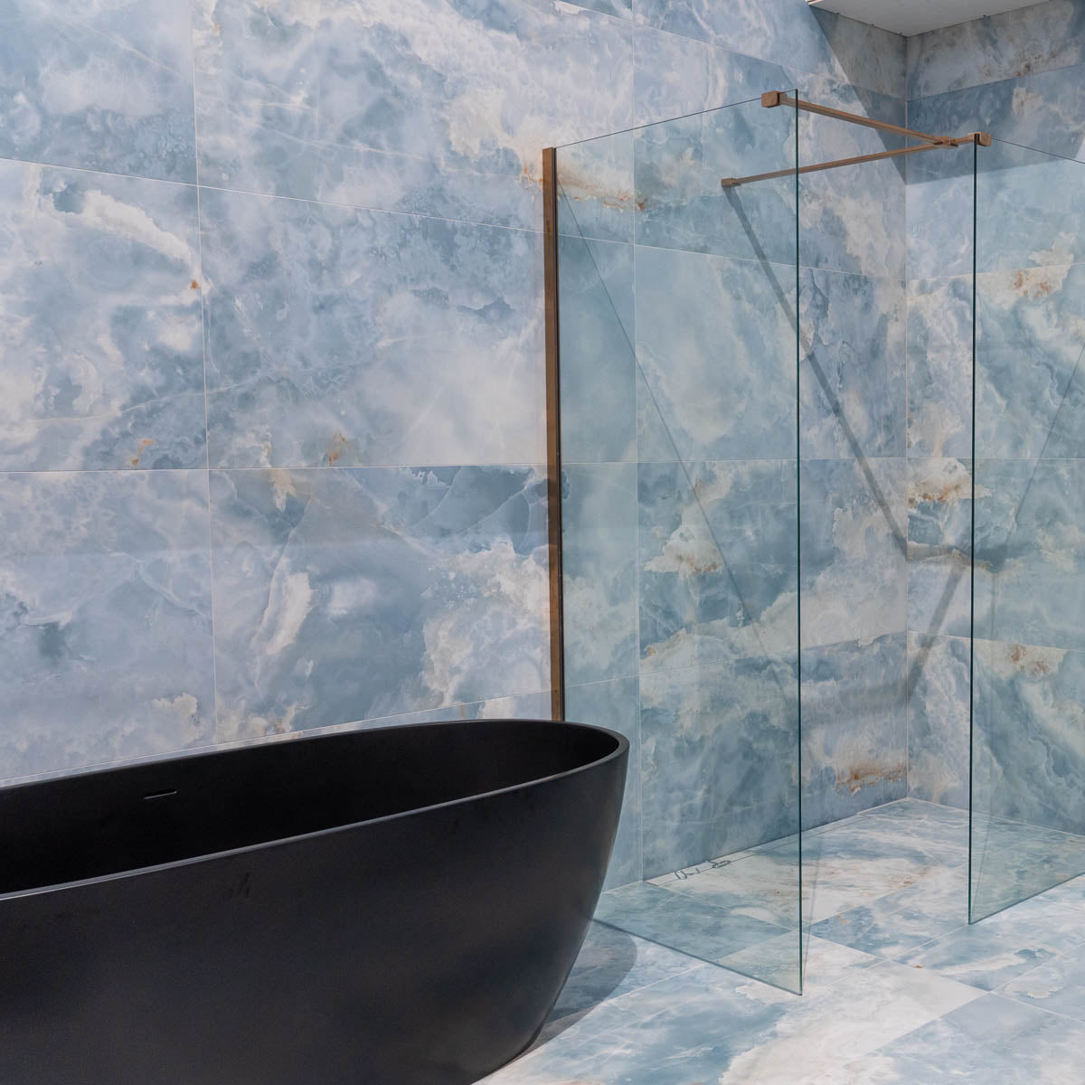 Blue deals porcelain tile