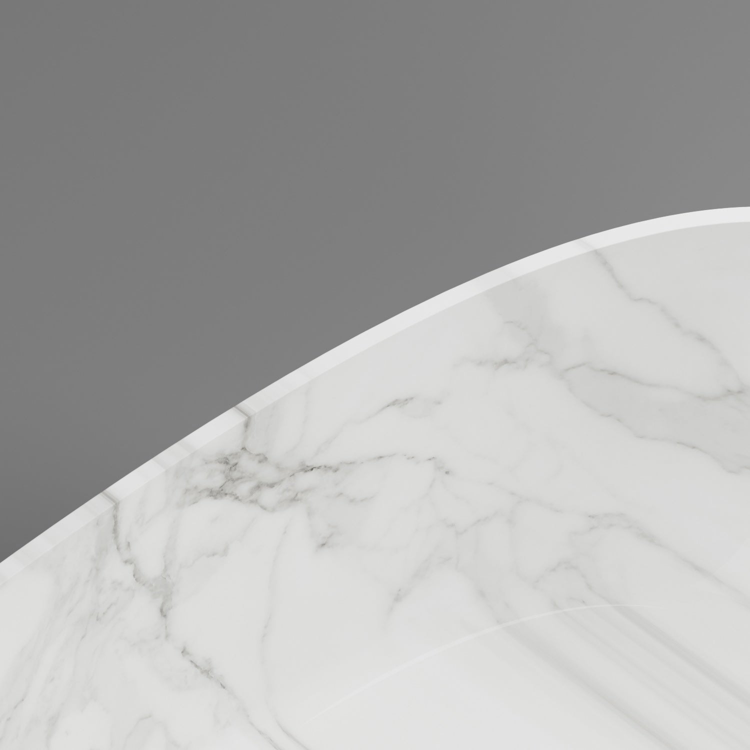 Granlusso™ Palermo 1750mm Marble Effect Freestanding Stone Bath - Matte