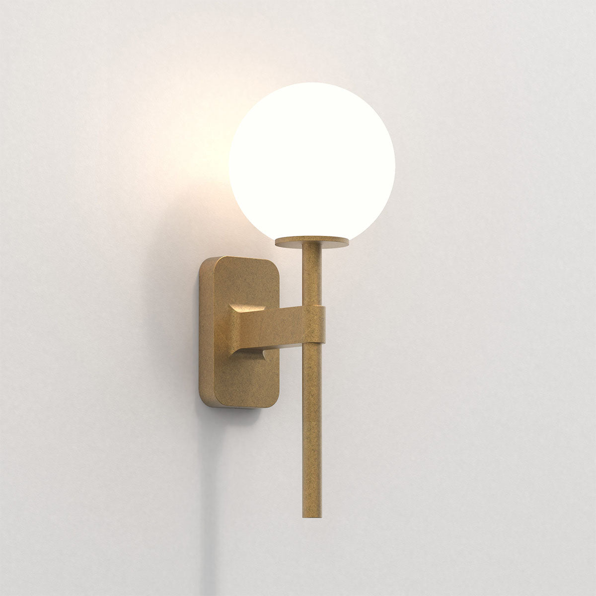 Biella Bathroom Light Antique Brass