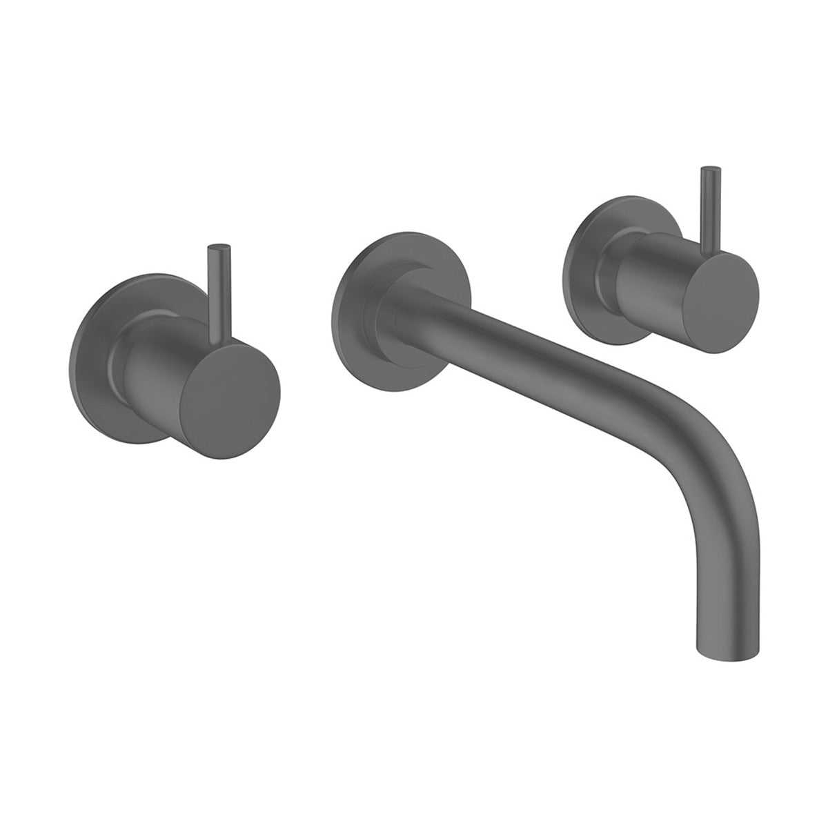 Crosswater MPRO 3 Hole Wall Mounted Basin Mixer Tap Slate