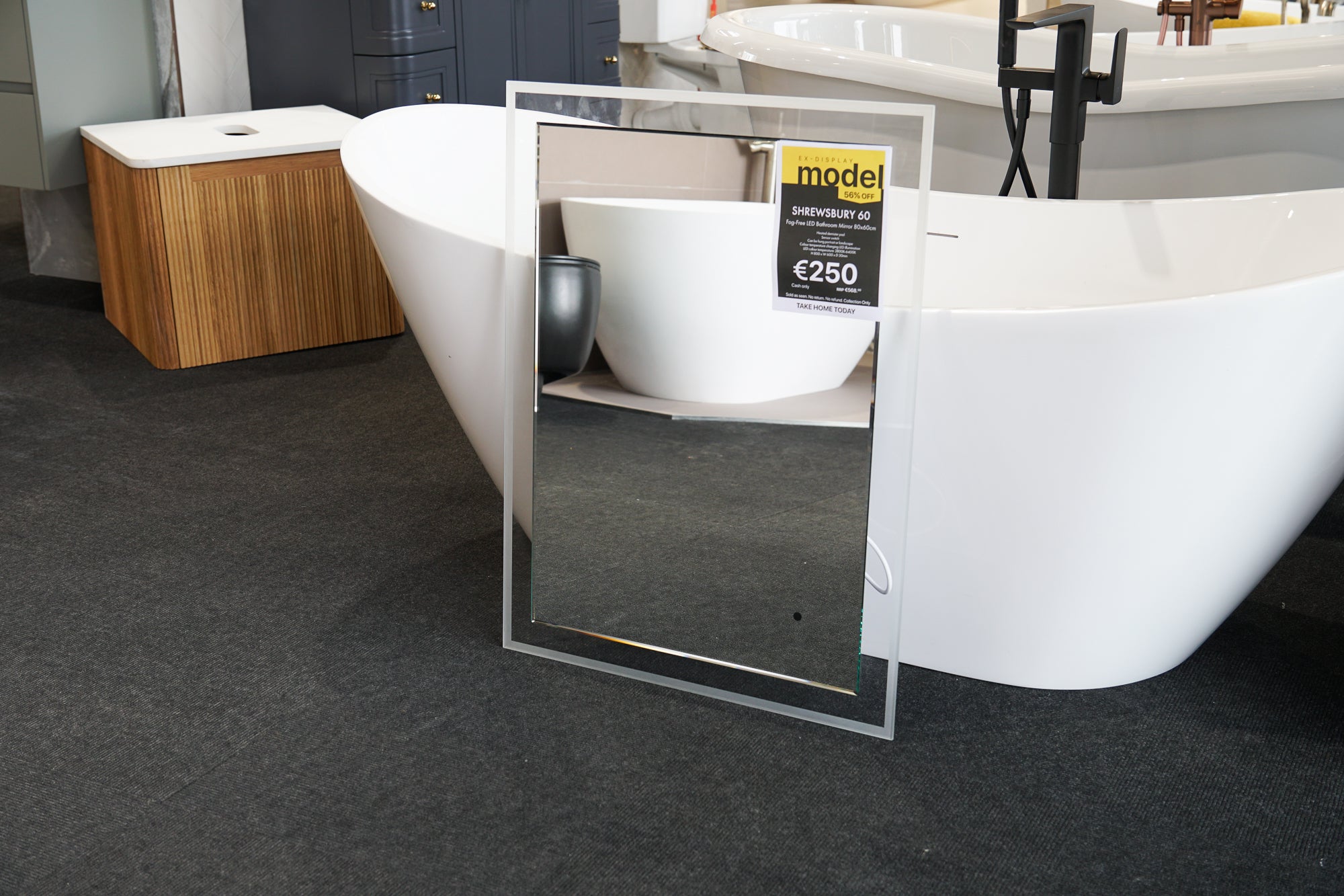 Ex-Display Shrewsbury 60 LED Fog-Free Bathroom Mirror