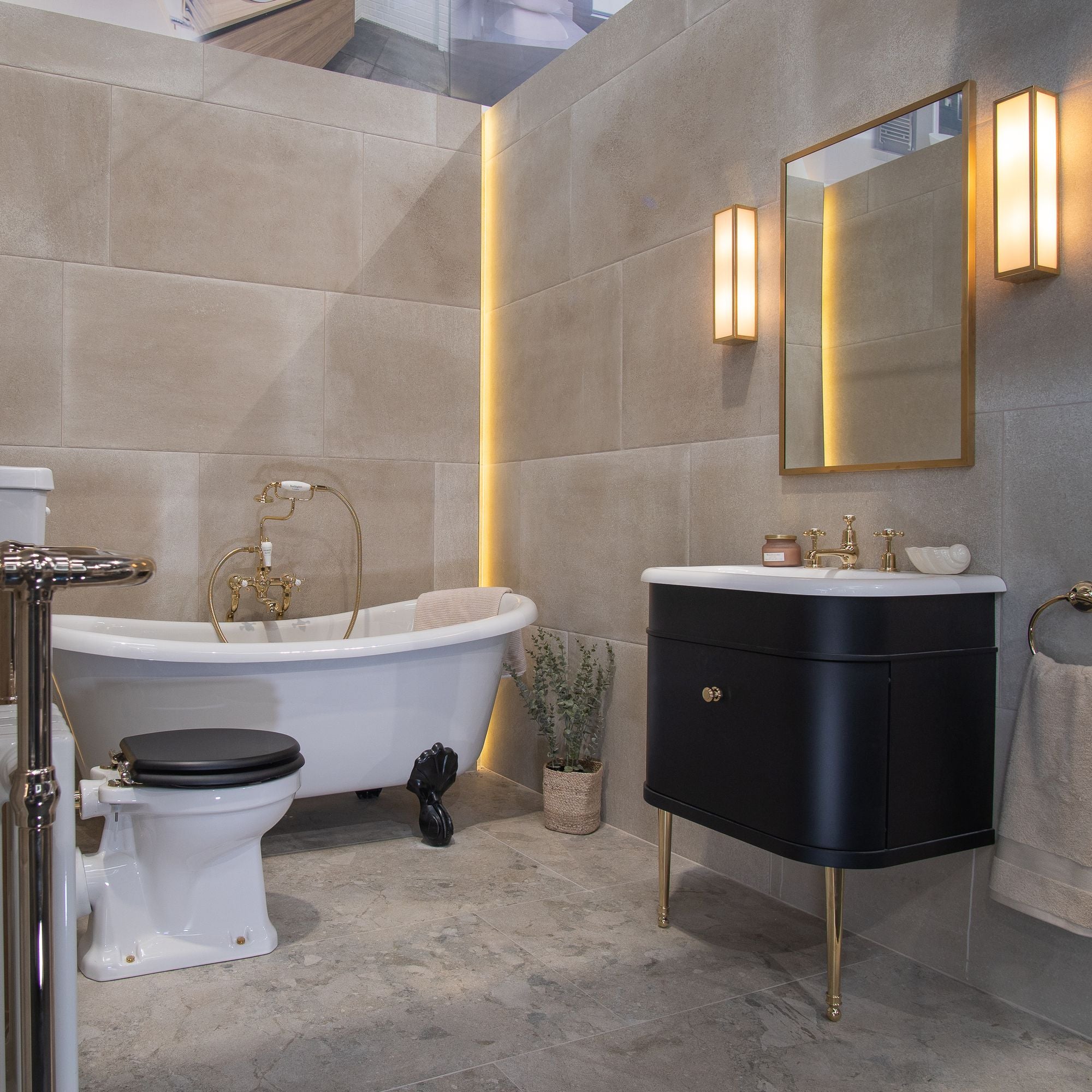 Devon Stone Greige Antique Effect Porcelain Tile 60x90cm Matt