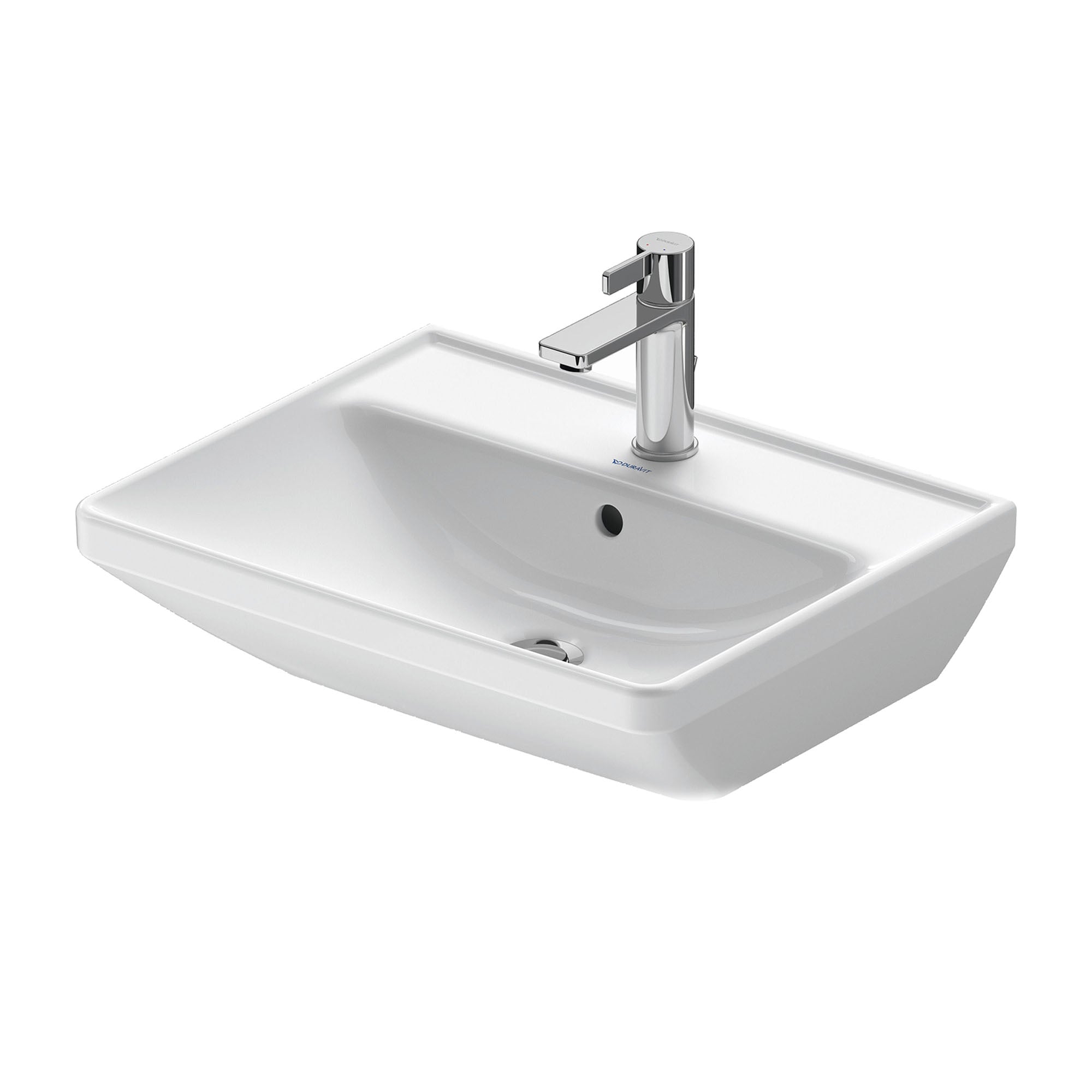 Duravit D-Neo Square White Basin With Standard Pedestal