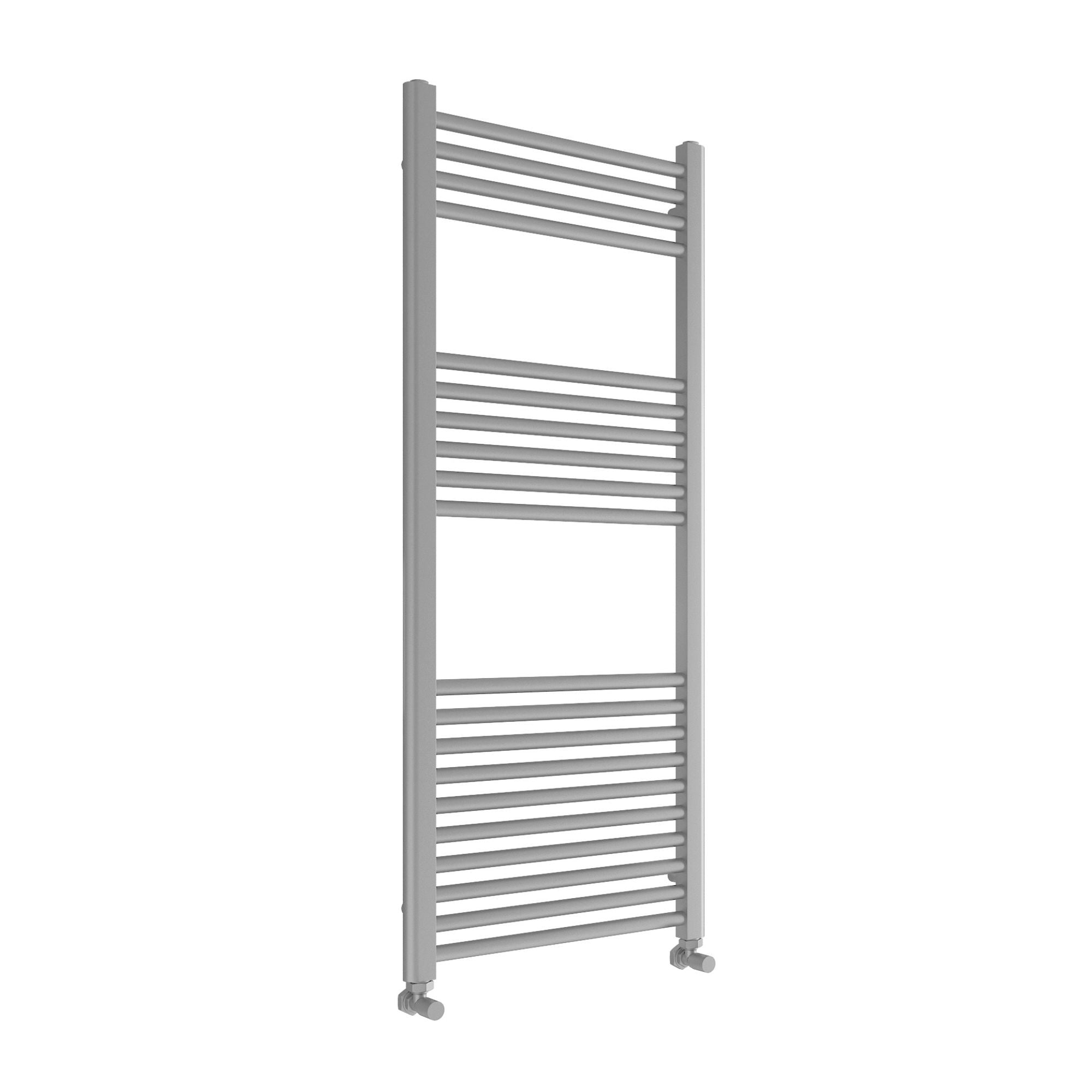Ebro Straight Ladder Heated Towel Rail - Brushed Nickel