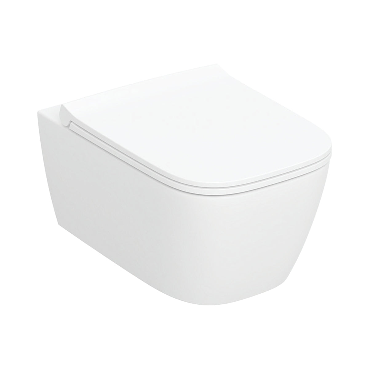 Geberit Smyle Rimless Wall Hung WC Pan With TurboFlush & Soft Close Toilet Seat