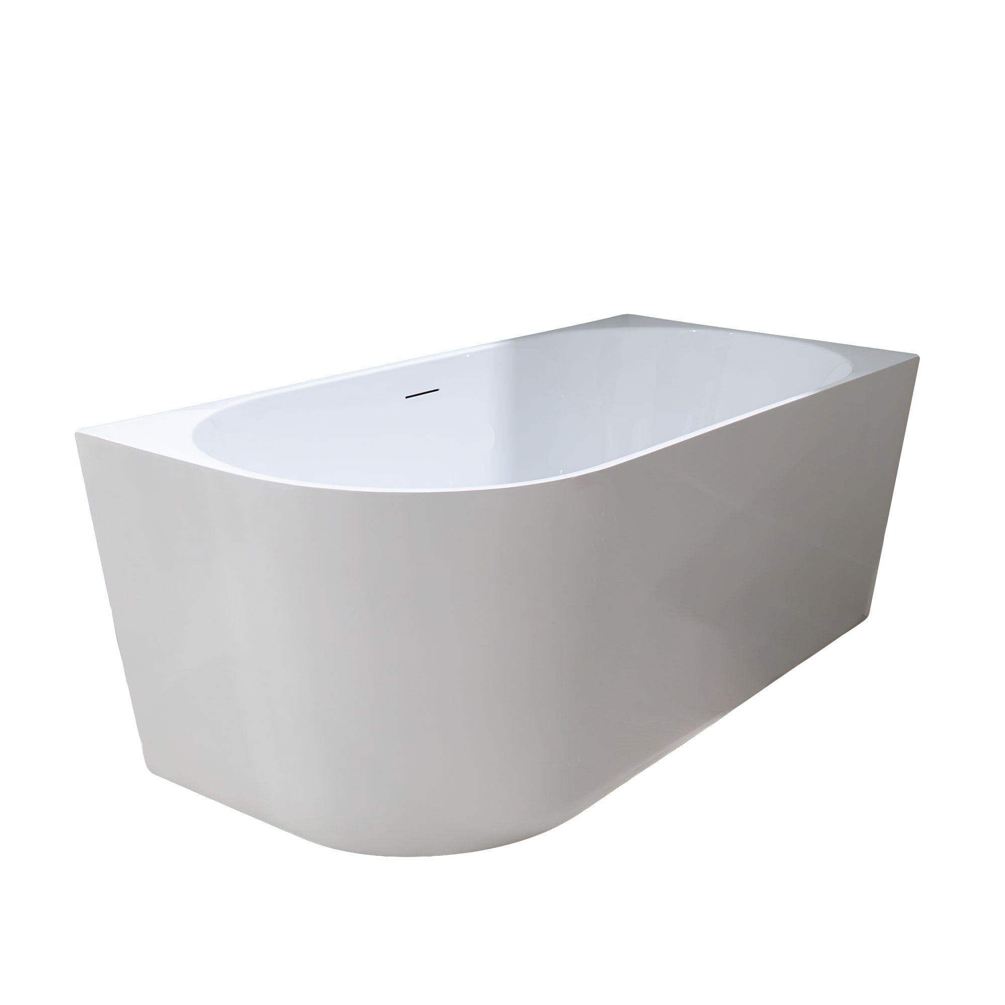 Granlusso Lucca 1500 Freestanding Back To Wall Corner Bath Acrylic