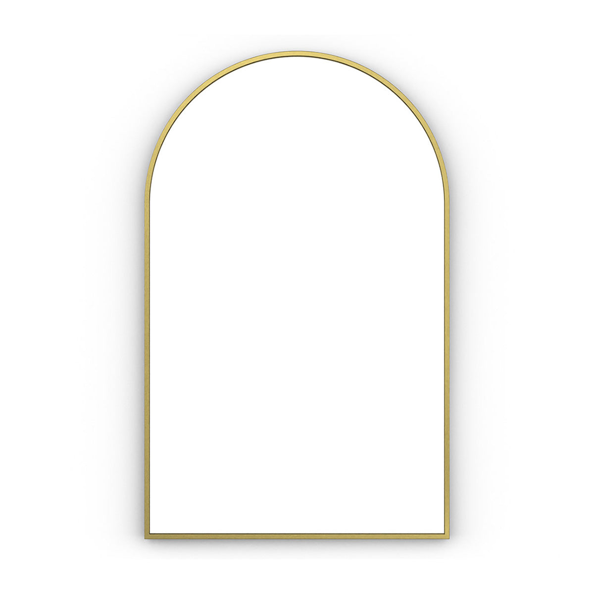 Harbour Arch Mirror Brushed Brass 50x80cm