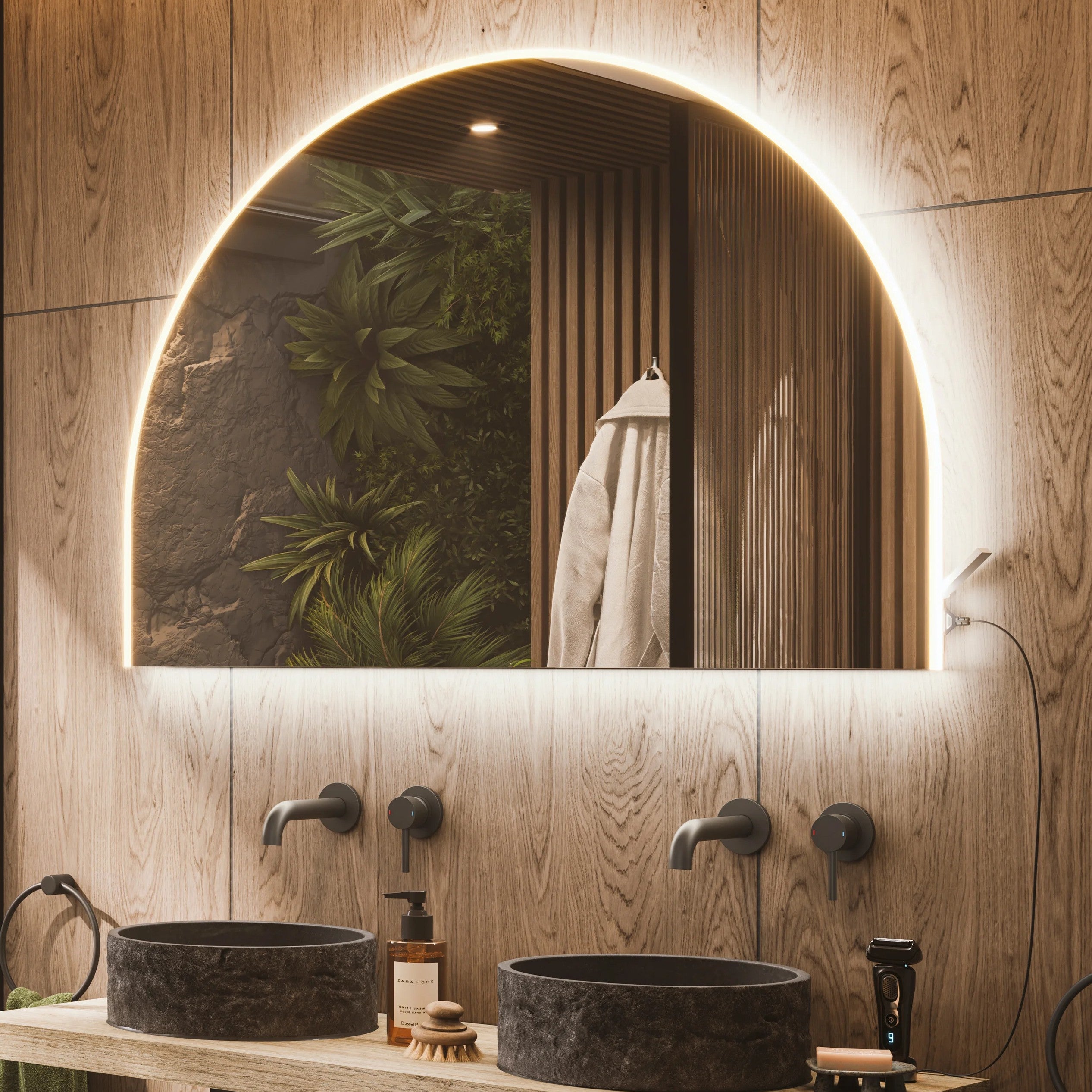 HiB Alba Arch LED Bathroom Mirror