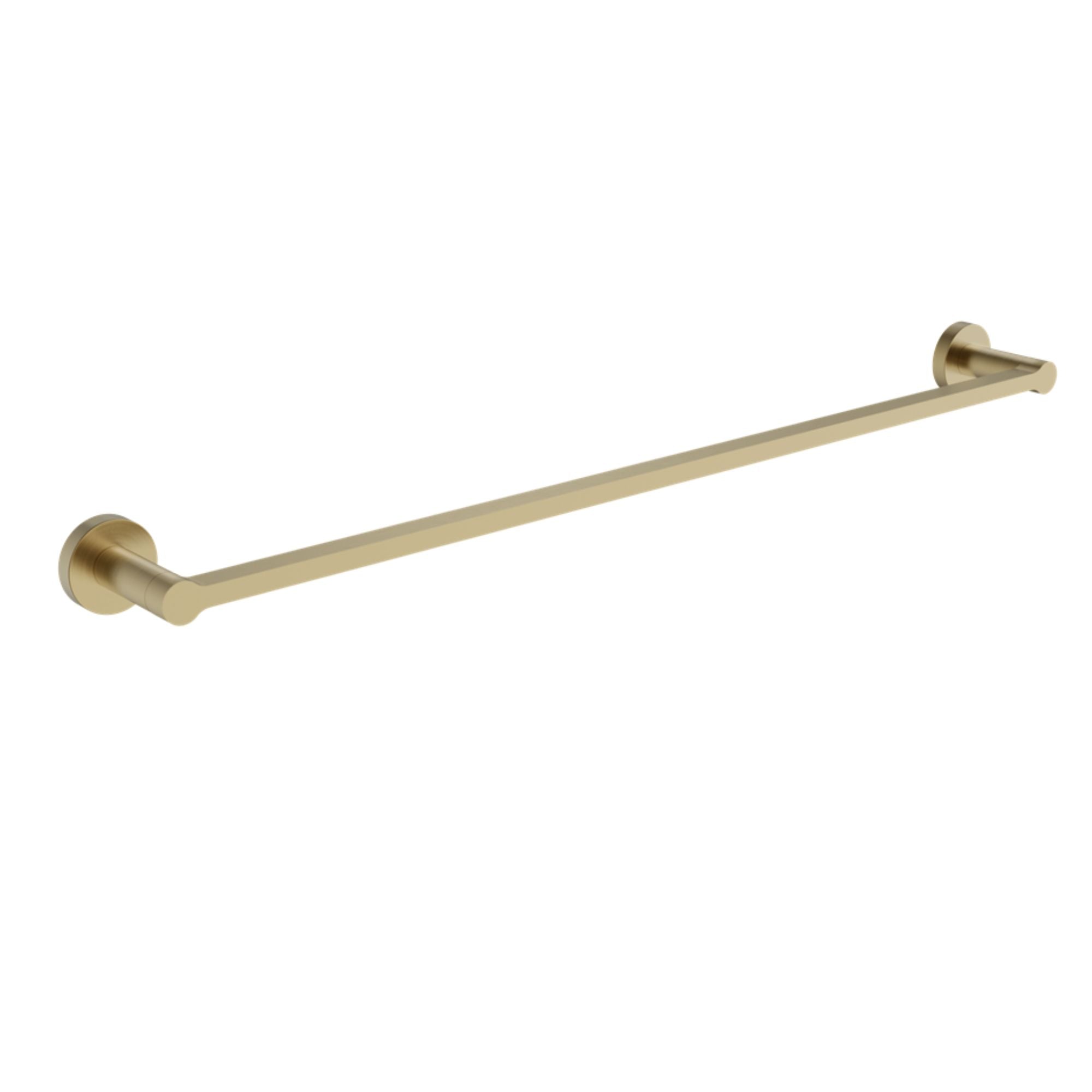Hoxton 2.0 Single Towel Rail Brushed Brass