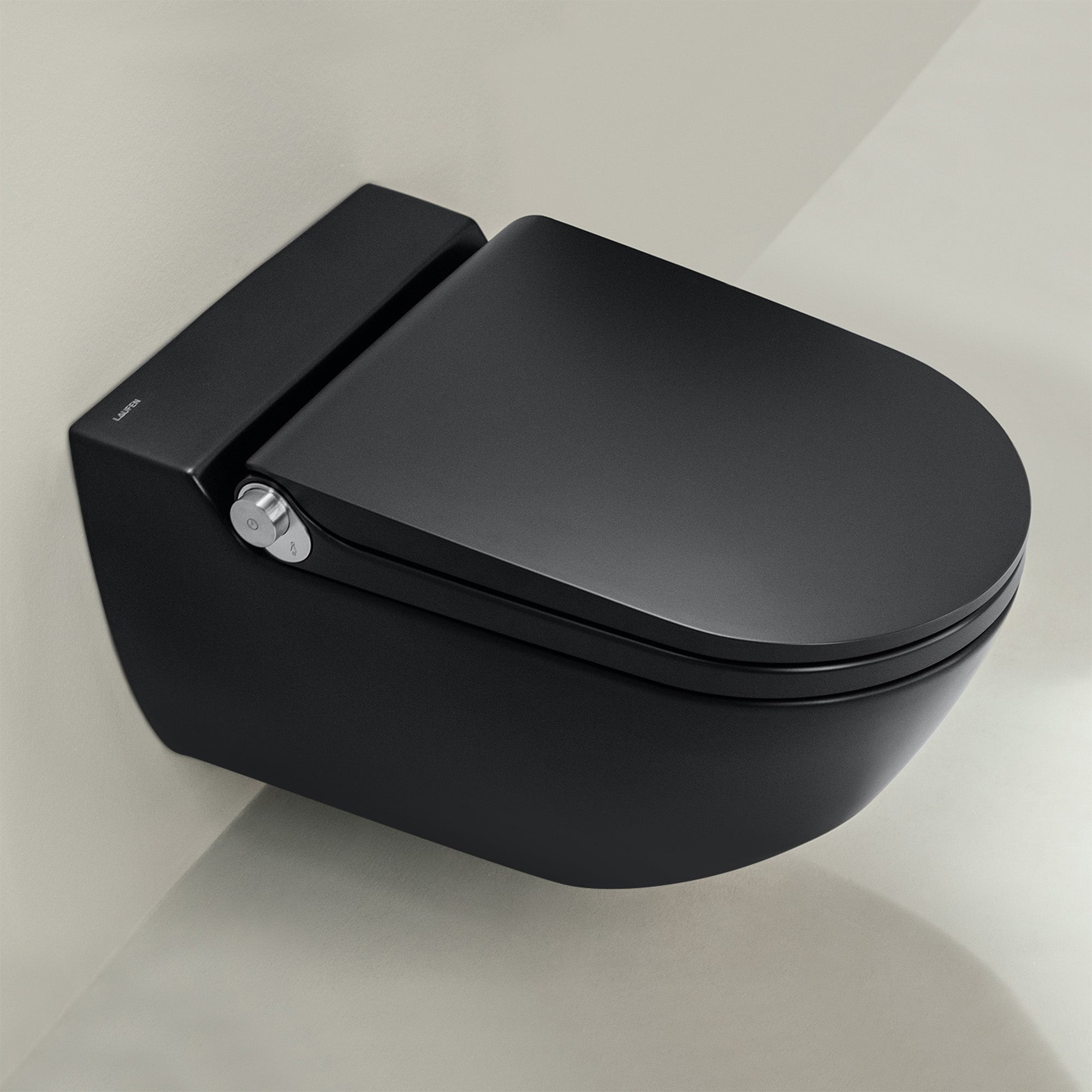 Laufen Cleanet Riva Rimless Wall Hung WC Pan Matt Black