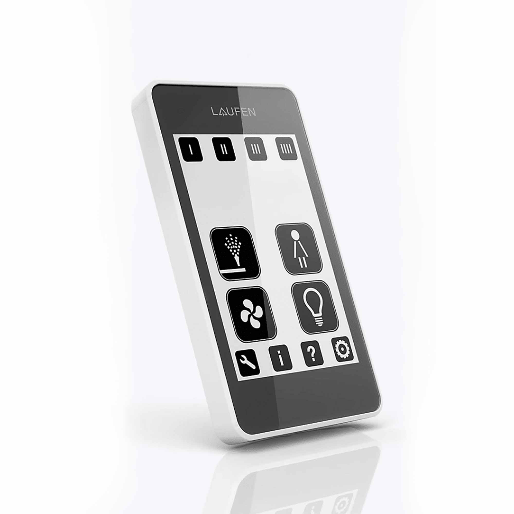 Laufen Cleanet Riva Rimless Wall Hung WC Pan Matt White Remote