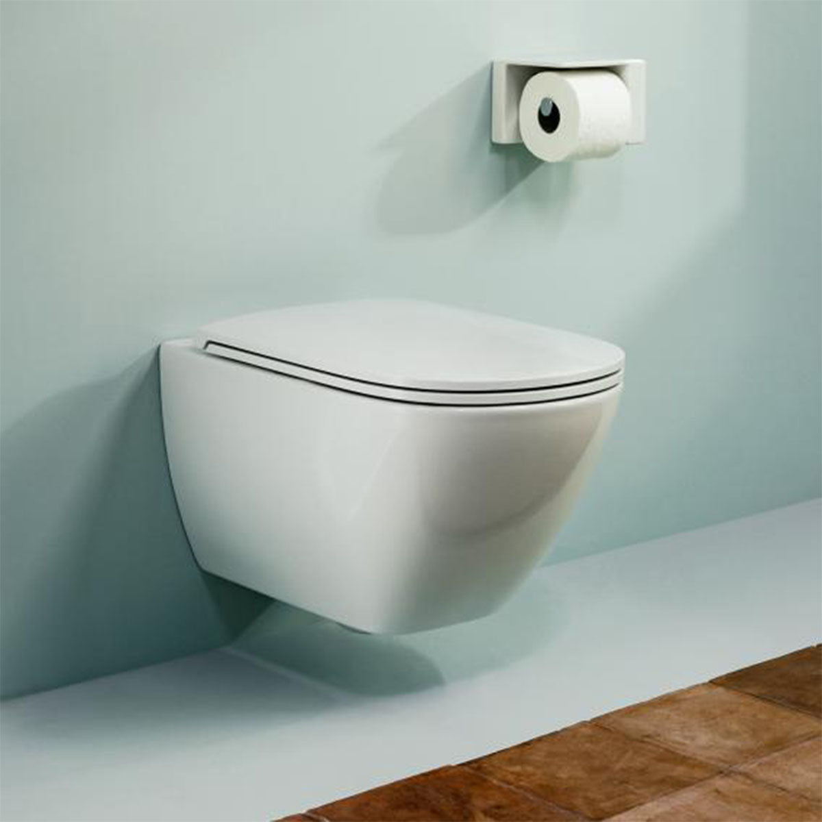 Laufen Lua Rimless Wall Hung WC Pan With Slim Soft Close Toilet Seat