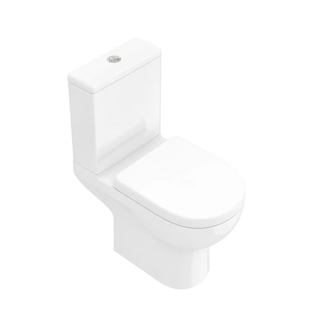 Bondi Rimless Open Back Close Coupled Toilet With Soft Close Seat