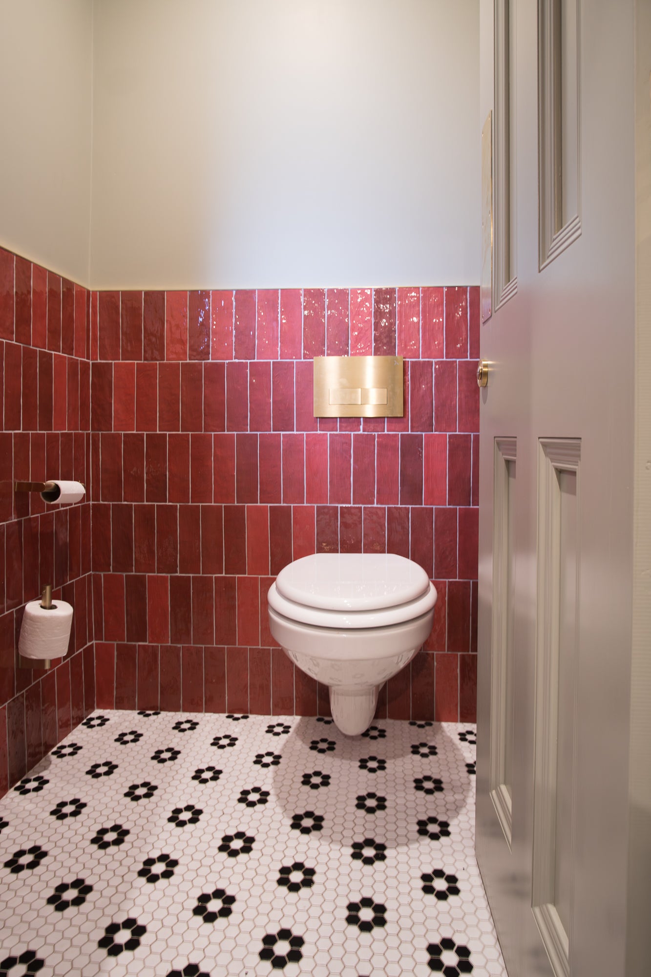 Riad Red Decor Wall Tile 6.5x20cm Gloss