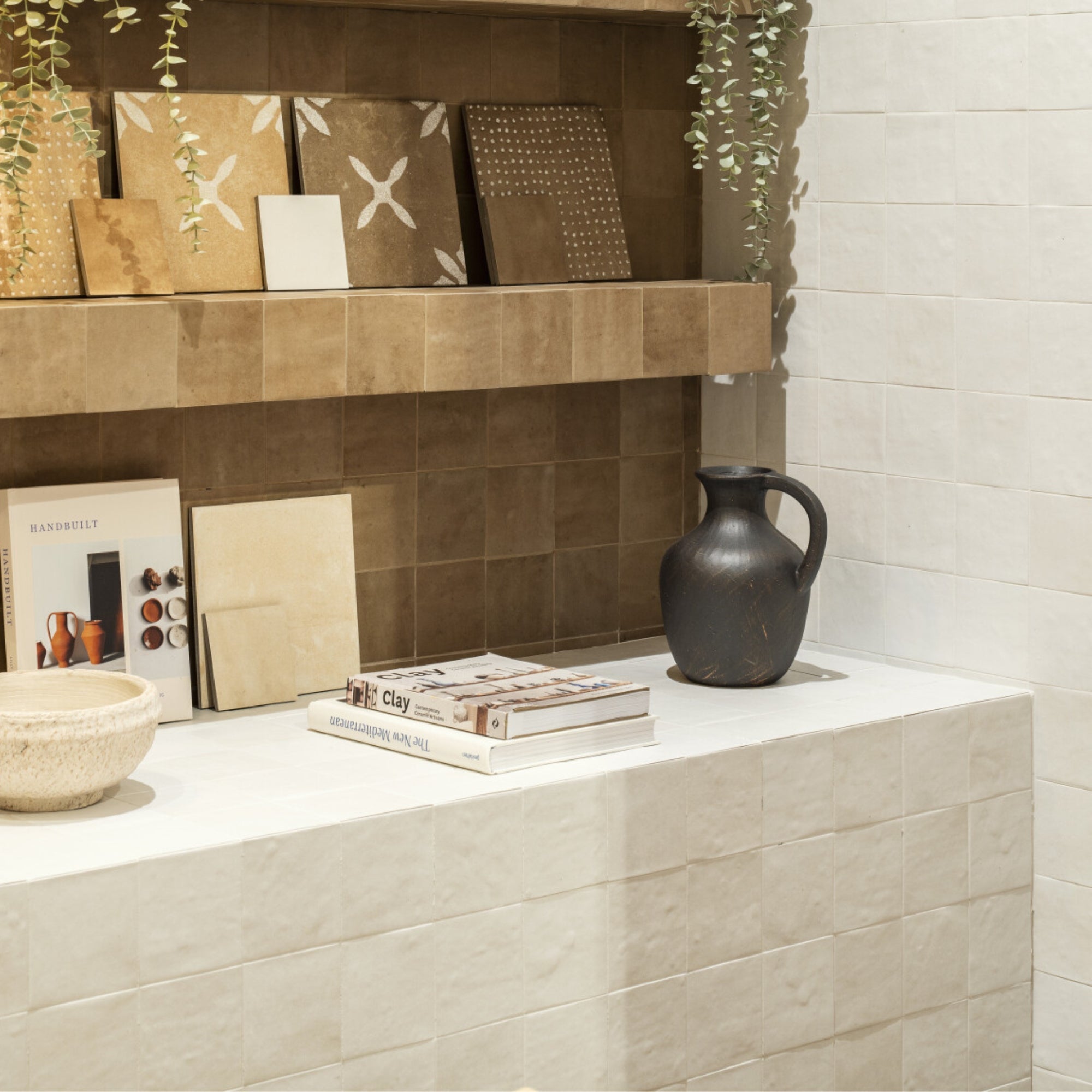 Afra White Decor Wall Tile 10x10cm Matt