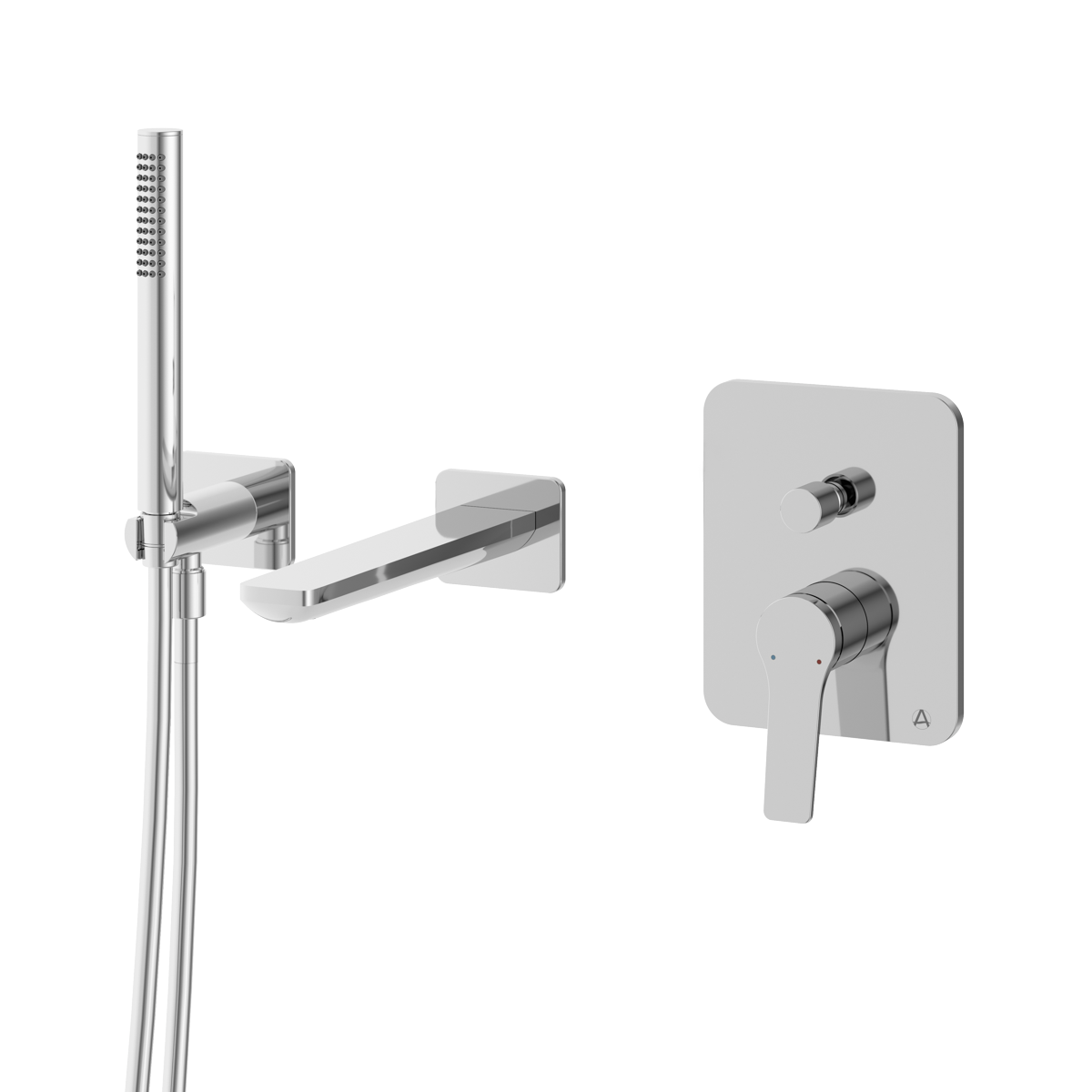 Agora Wall Mounted Bath Shower Mixer Chrome