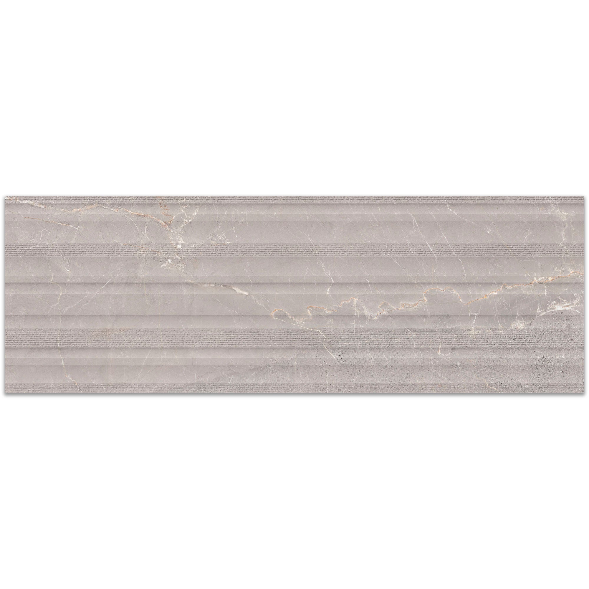 Alchemy Iron Marble Effect Decor Wall Tile 33x100cm Matt
