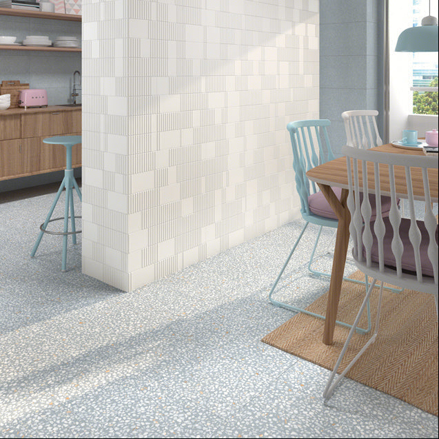 Vives Farnese Amalfi Azul Terrazzo Effect Porcelain Tile 30x30cm Matt