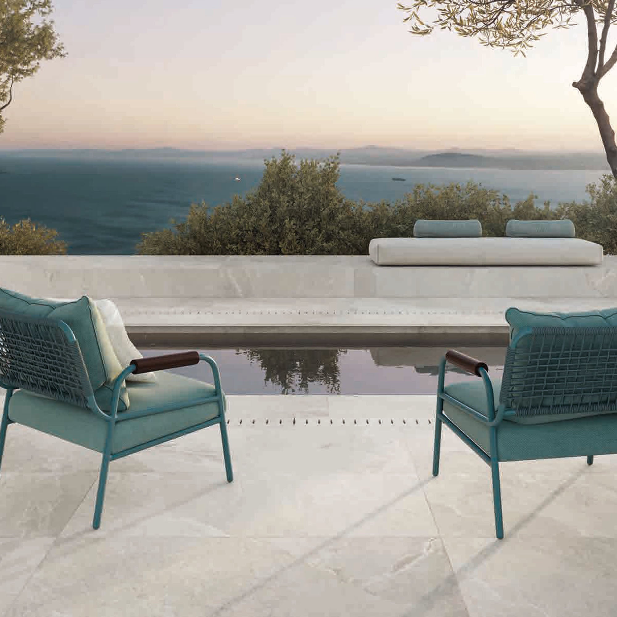 ardesia bianco stone effect porcelain tile 80x80cm matt