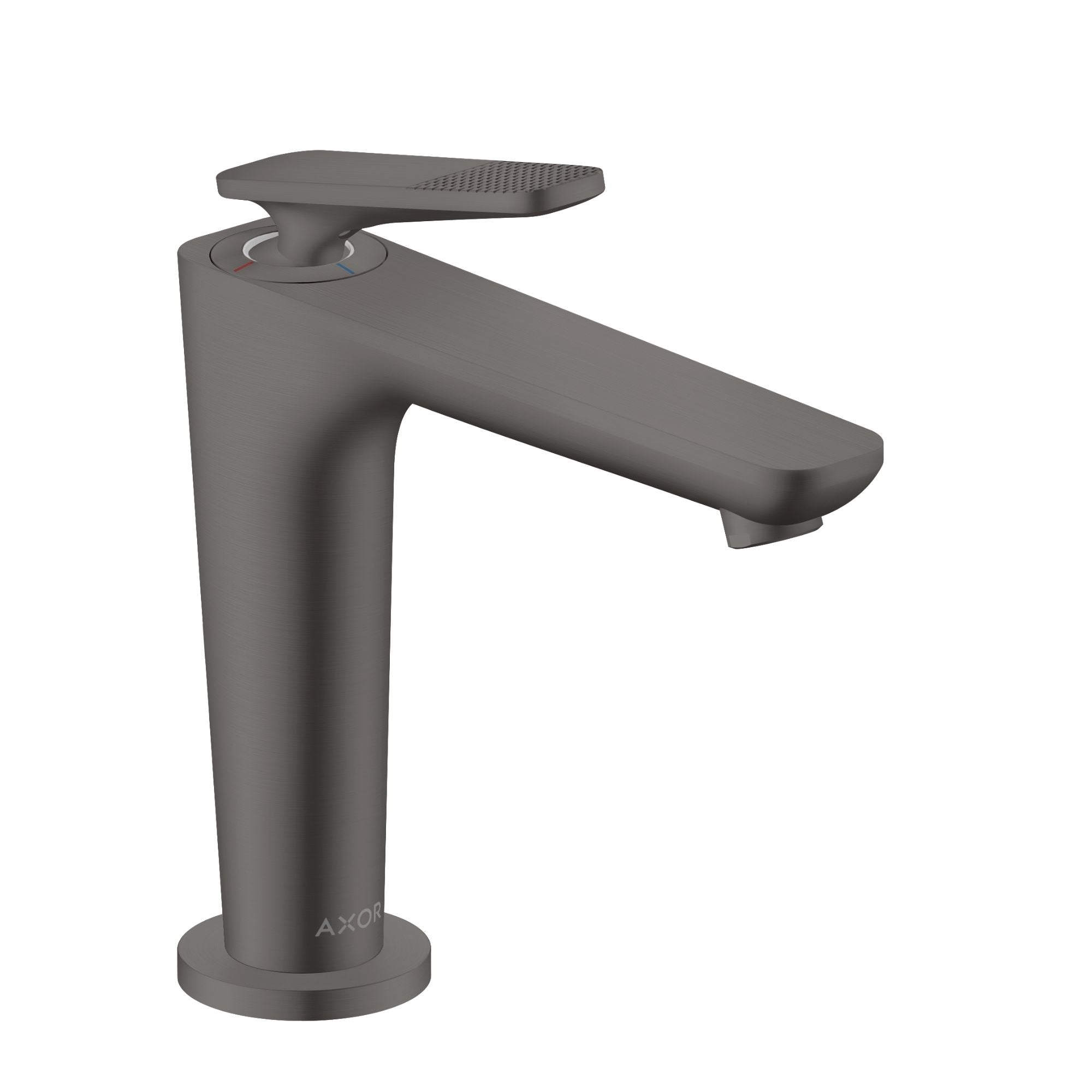 Axor Citterio C 90 Single Lever Basin Mixer Tap With Waste Cubic Cut Brushed Black Chrome