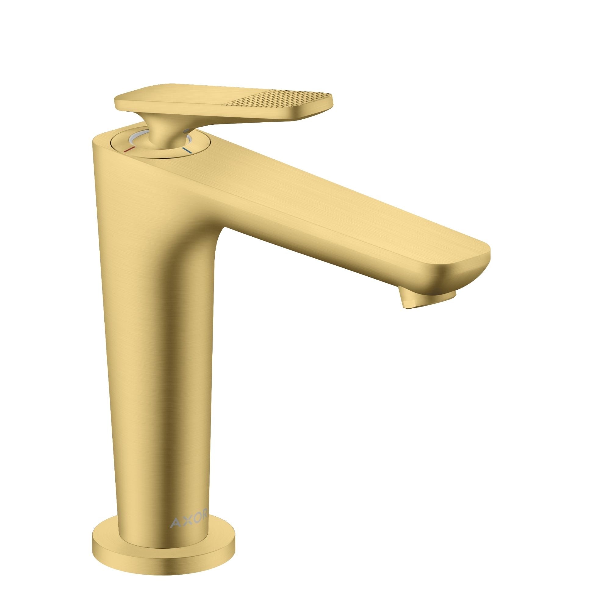 Axor Citterio C 125 Single Lever Basin Mixer Tap With Waste Cubic Cut Brushed Brass