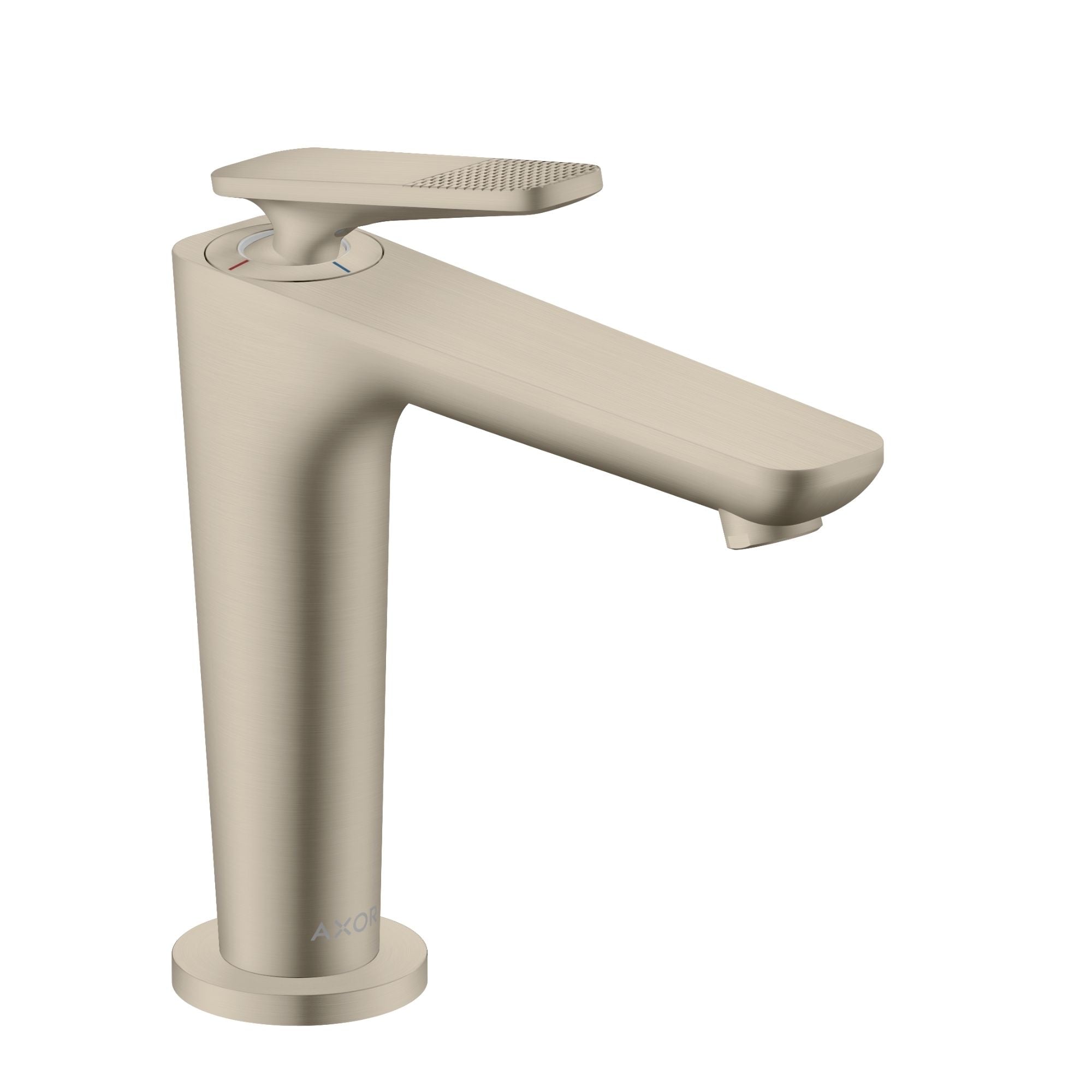 Axor Citterio C 90 Single Lever Basin Mixer Tap With Waste Cubic Cut Brushed Nickel