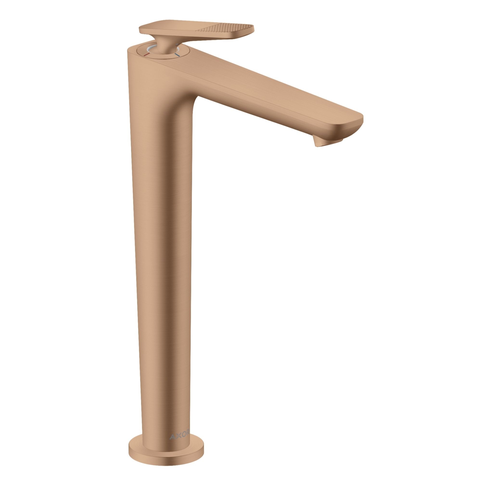 Axor Citterio C 250 Tall Basin Mixer Tap With Waste Cubic Cut Brushed Red Gold