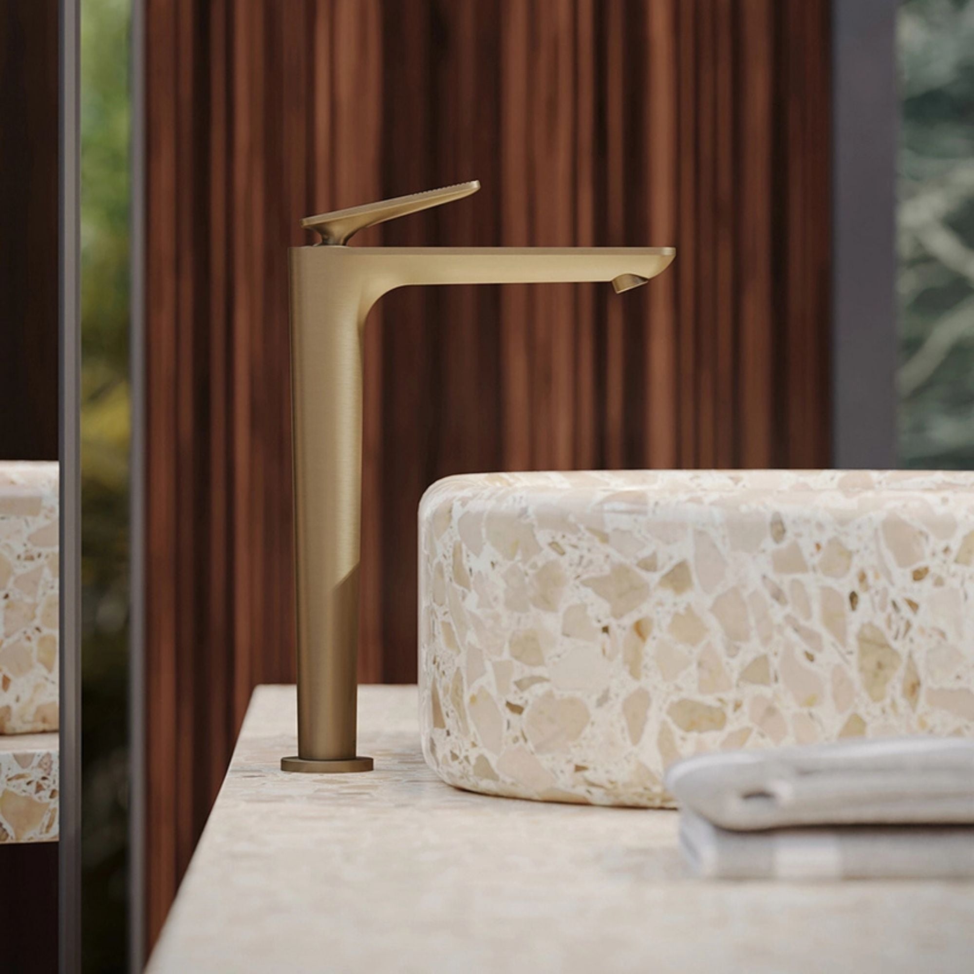 Axor Citterio C 250 Tall Basin Mixer Tap With Waste - Cubic Cut