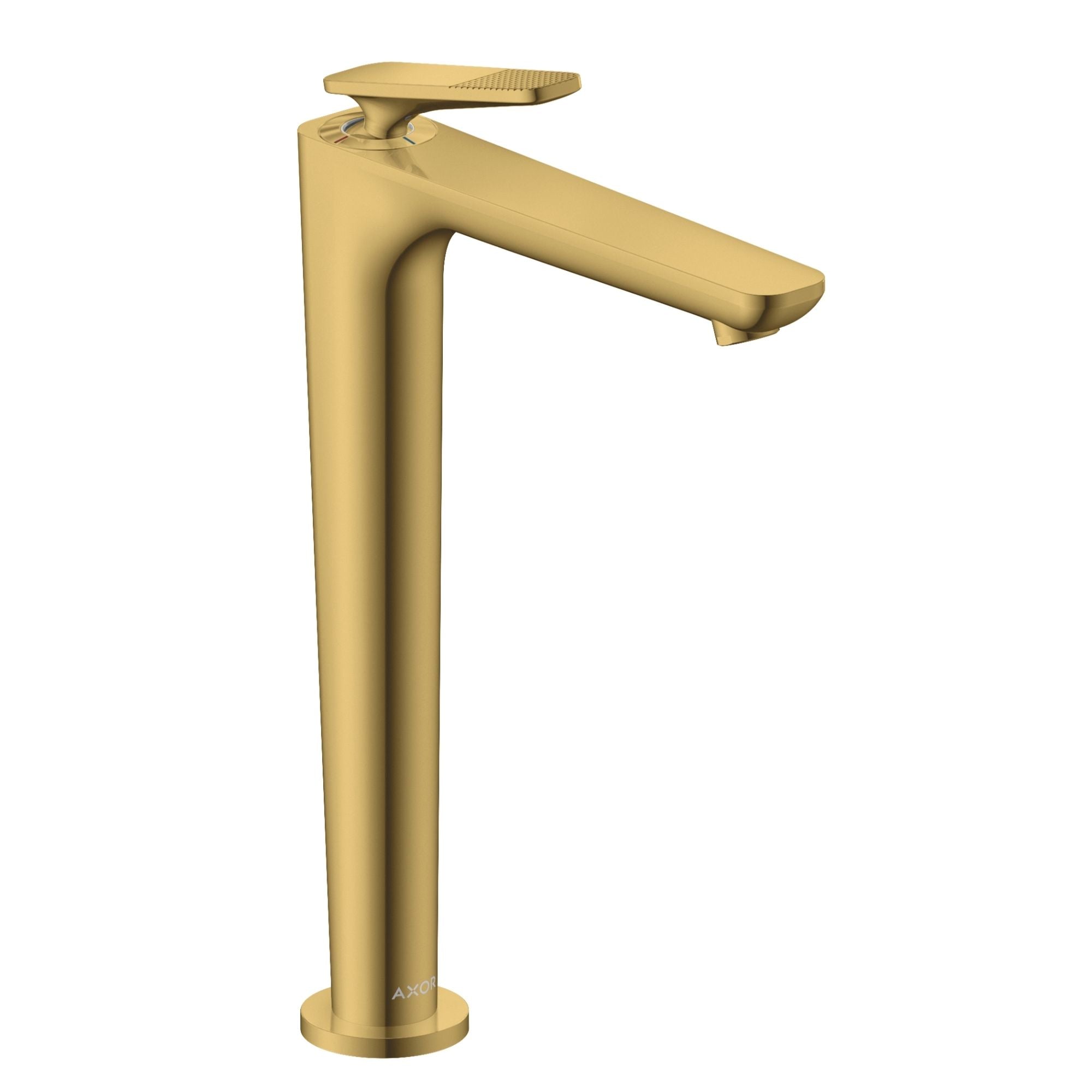 Axor Citterio C 250 Tall Basin Mixer Tap With Waste Cubic Cut Polished Gold Optic