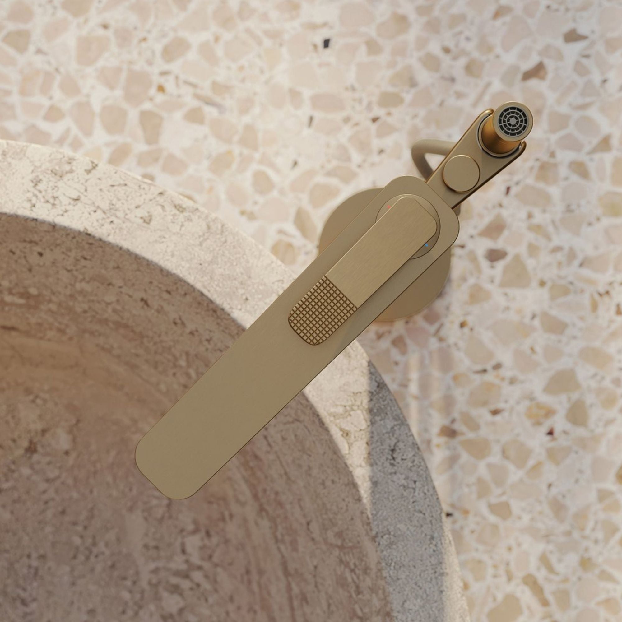 Axor Citterio C Floorstanding Bath Shower Mixer With Handset Cubic Cut