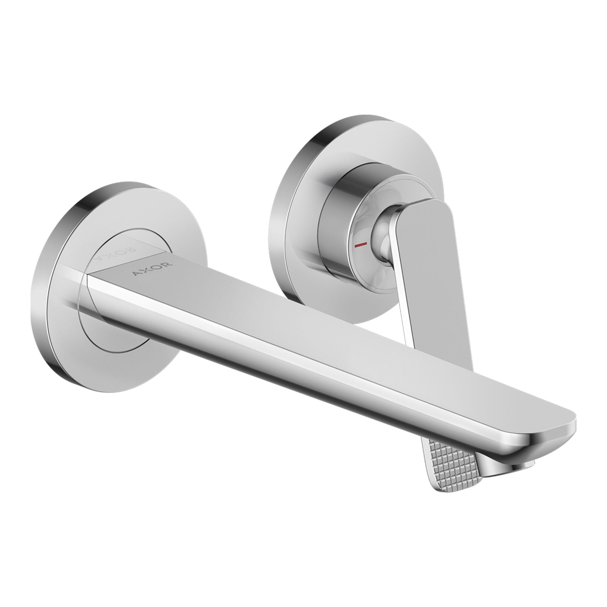 Axor Citterio C Chrome Wall Mounted 2 Hole Basin Mixer Tap Cubic Cut Chrome