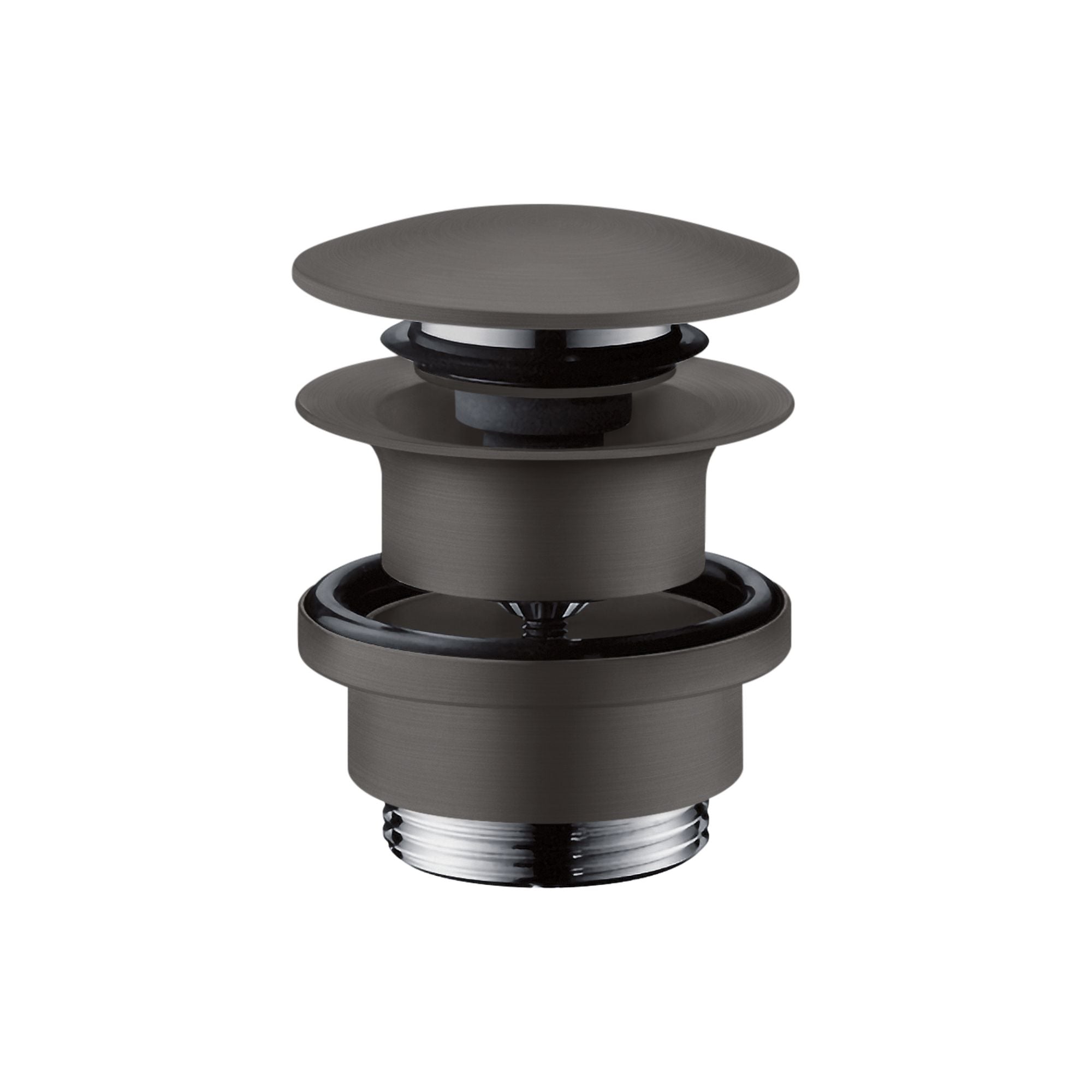 Axor Click-Clack Push Button Basin Waste Brushed Black Chrome