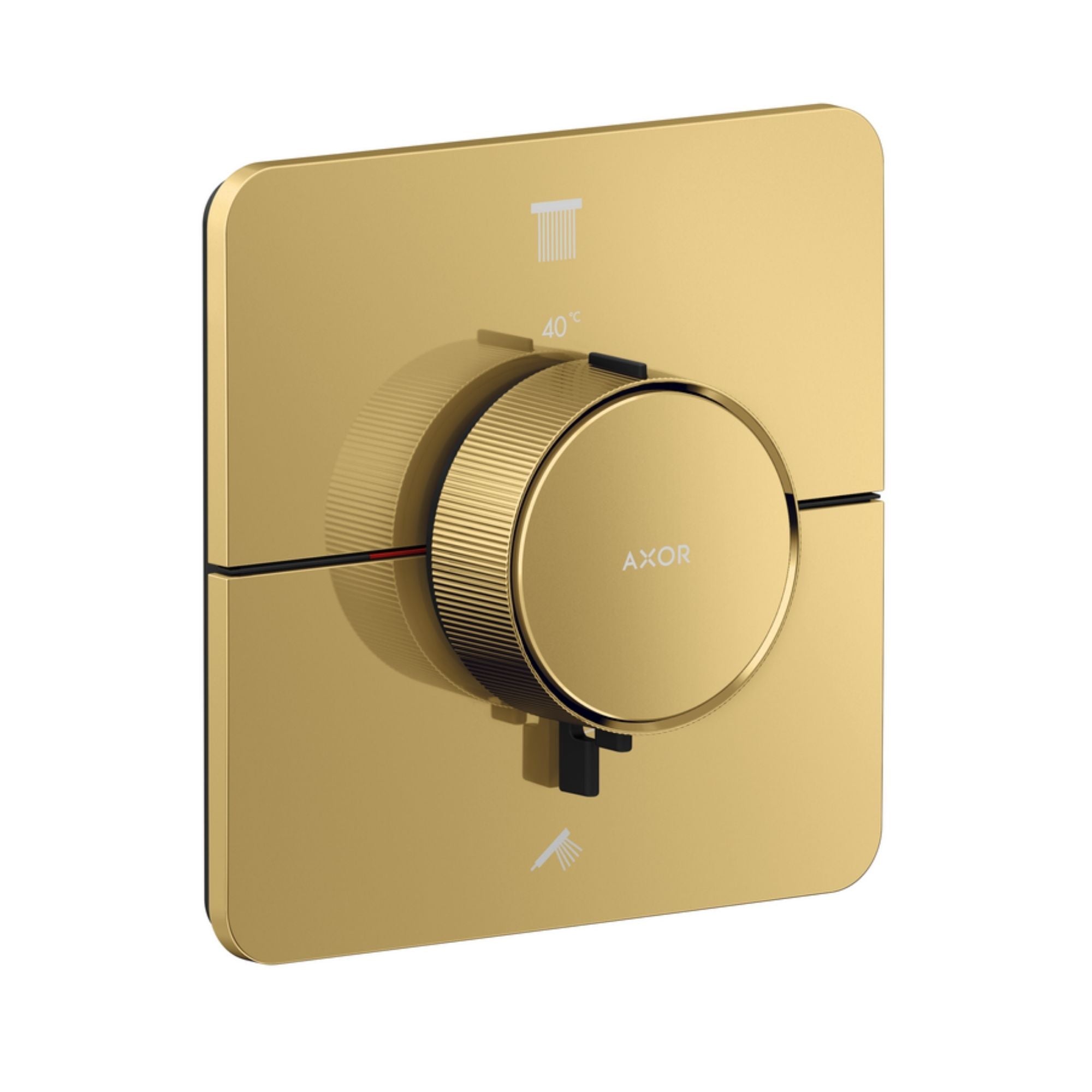 Axor Showerselect ID 2 Outlet Shower Valve Polished Gold Optic