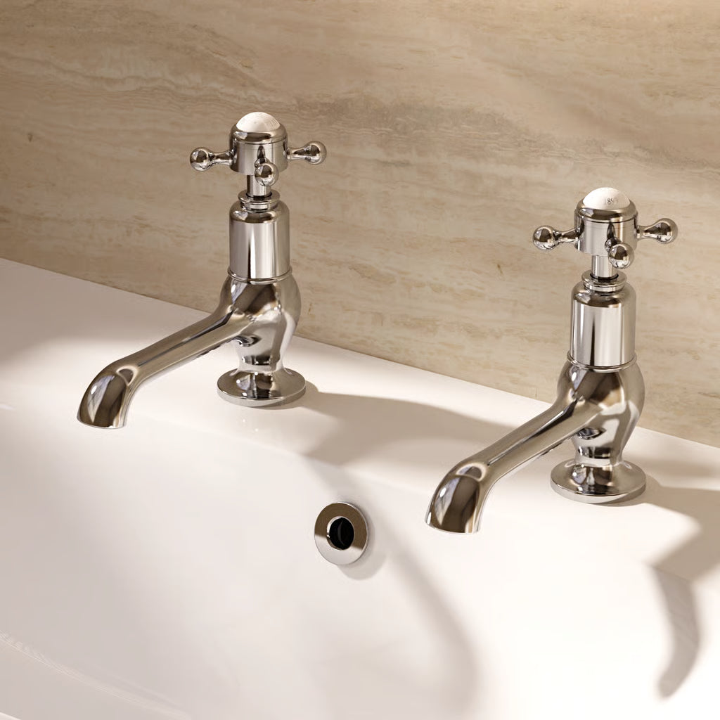 Belgravia long spout basin tap in chrome