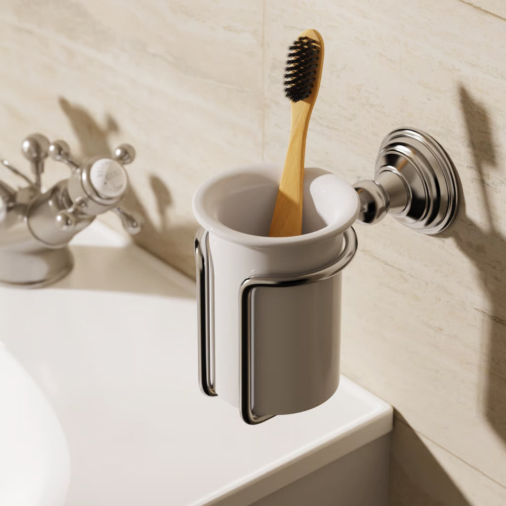 Belgravia toothbrush holder in chrome