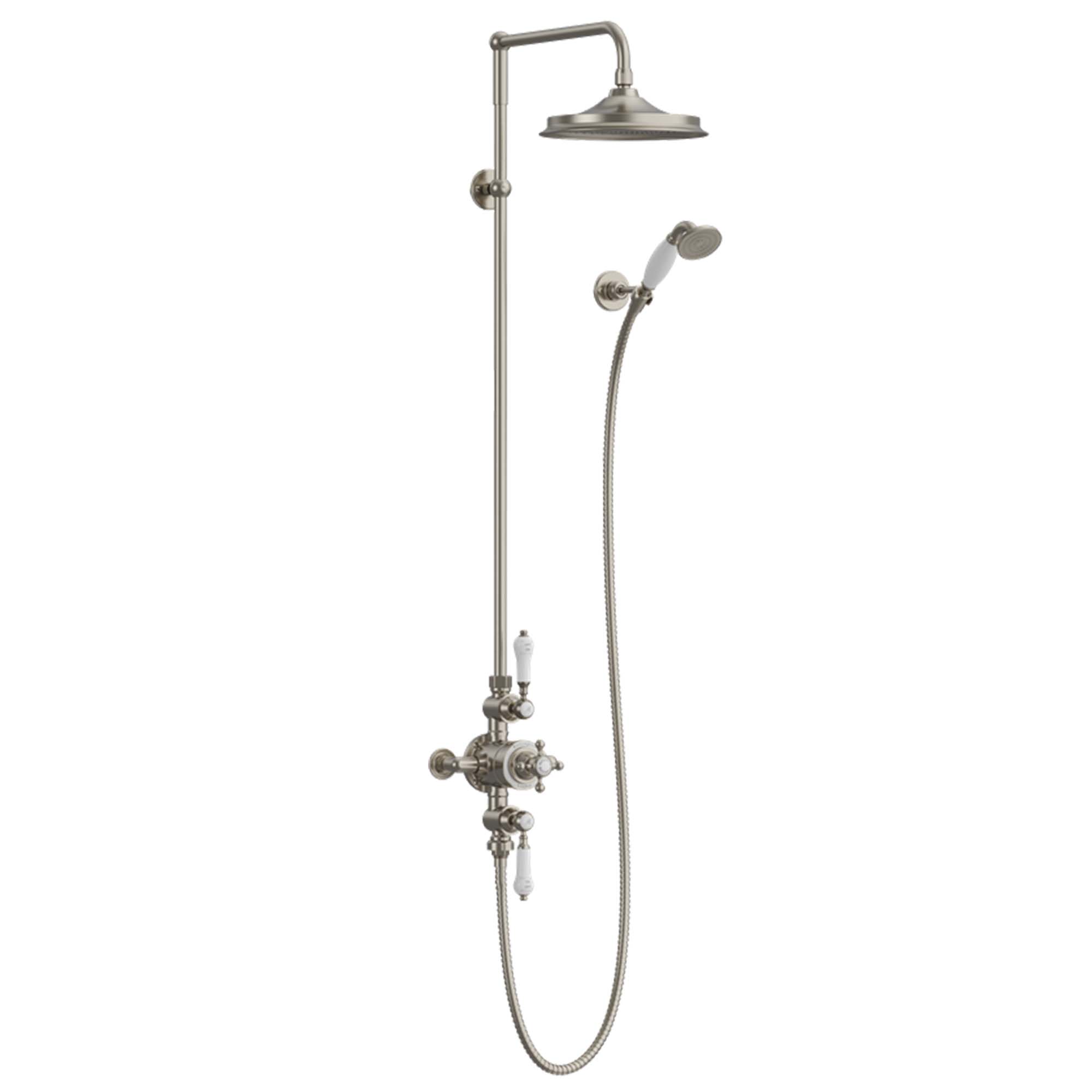 burlington avon exposed shower brushed nickel