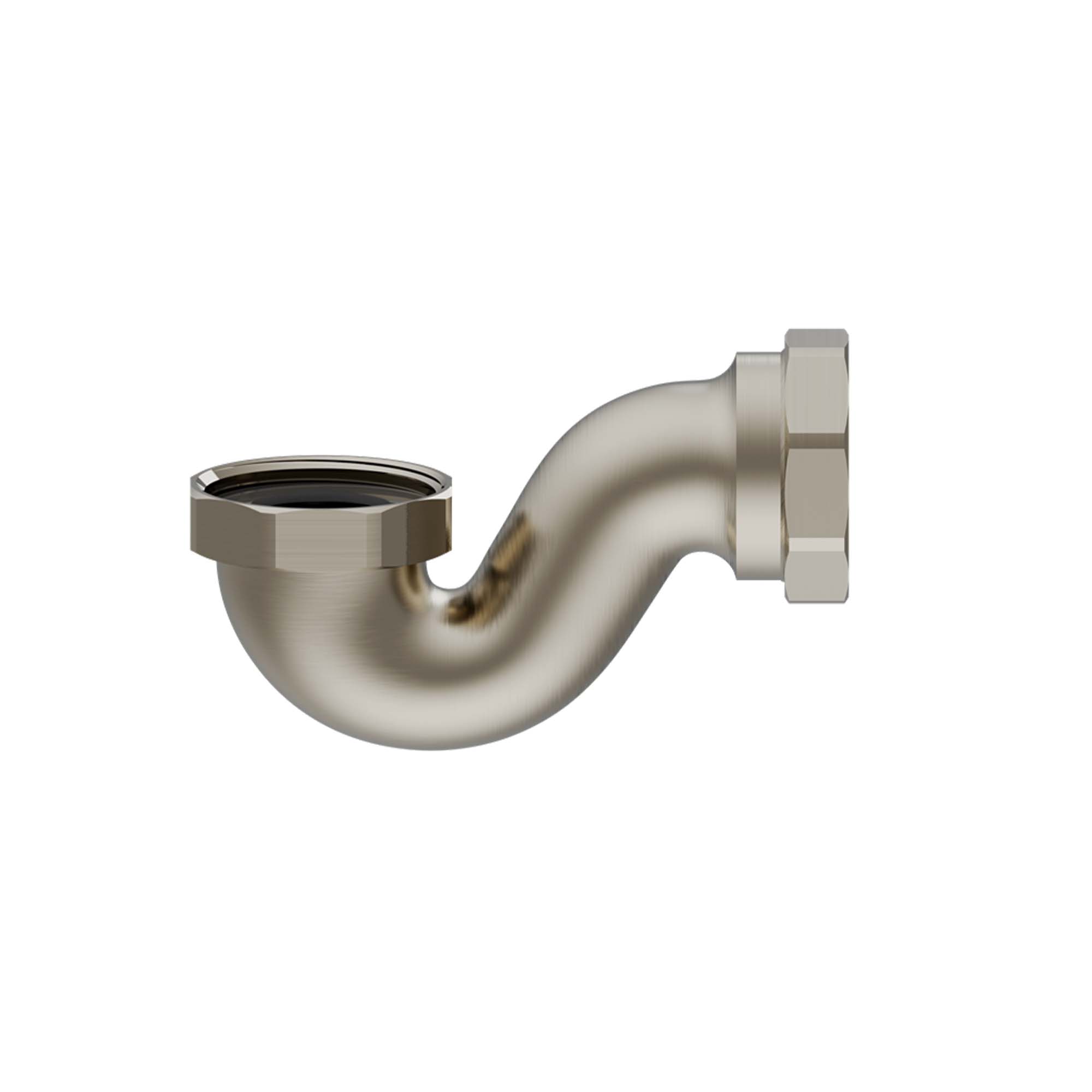 burlington bath shallow p trap brushed nickel