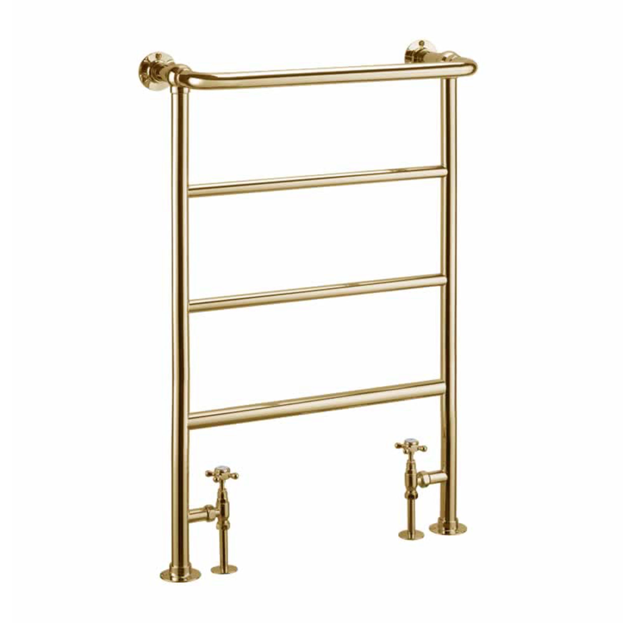 burlington berkeley traditional radiator 642x950mm gold