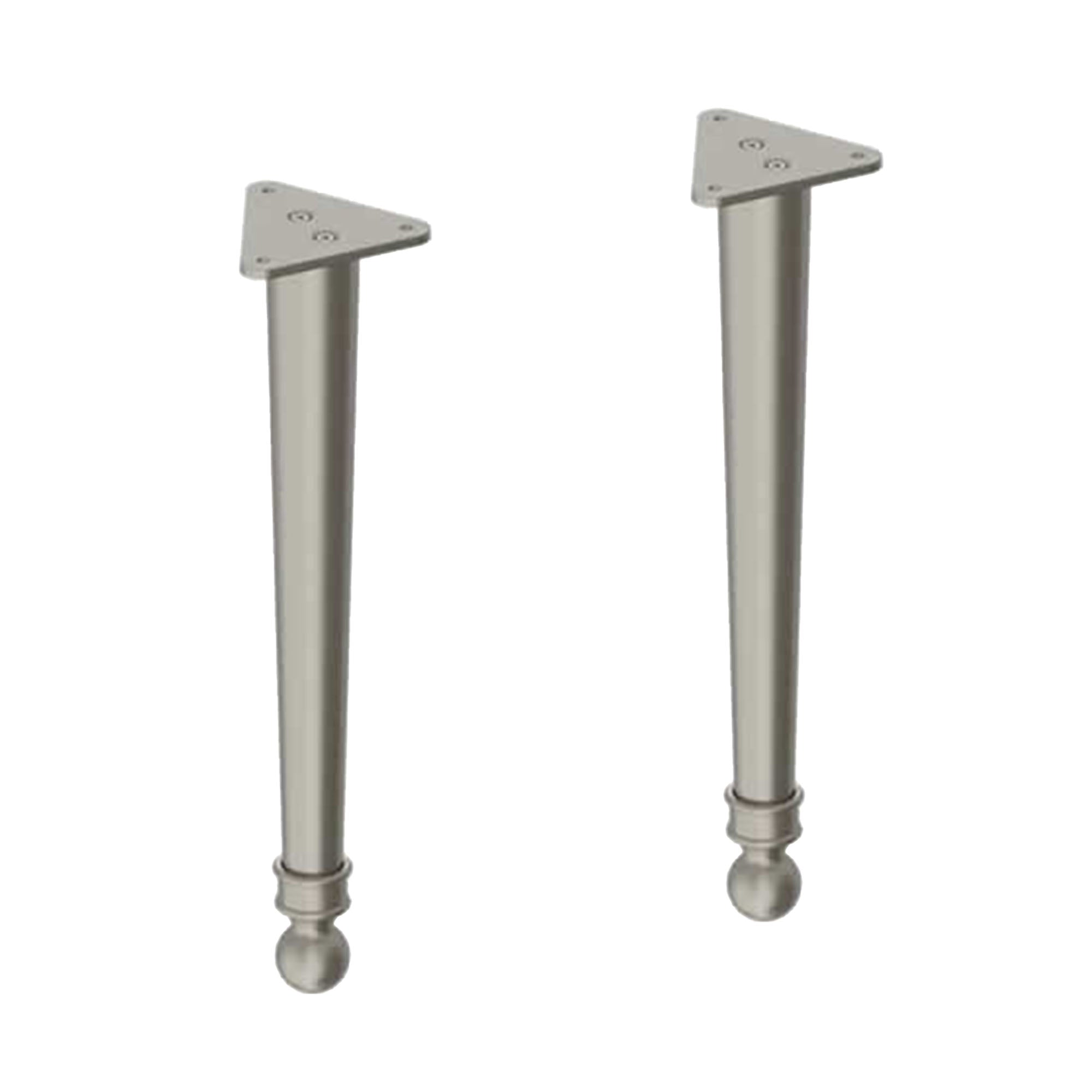 burlington chalfont vanity unit legs brushed nickel