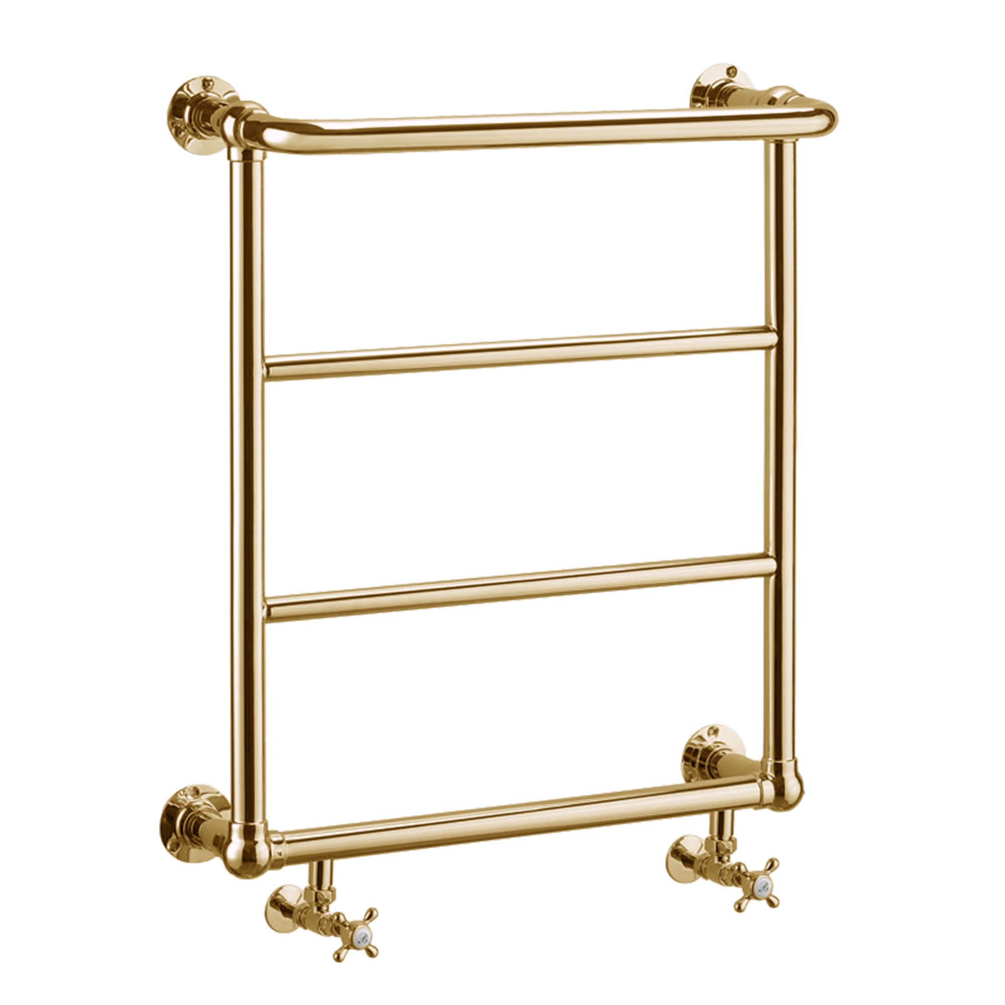 burlington cleaver radiator traditional 600x677mm gold