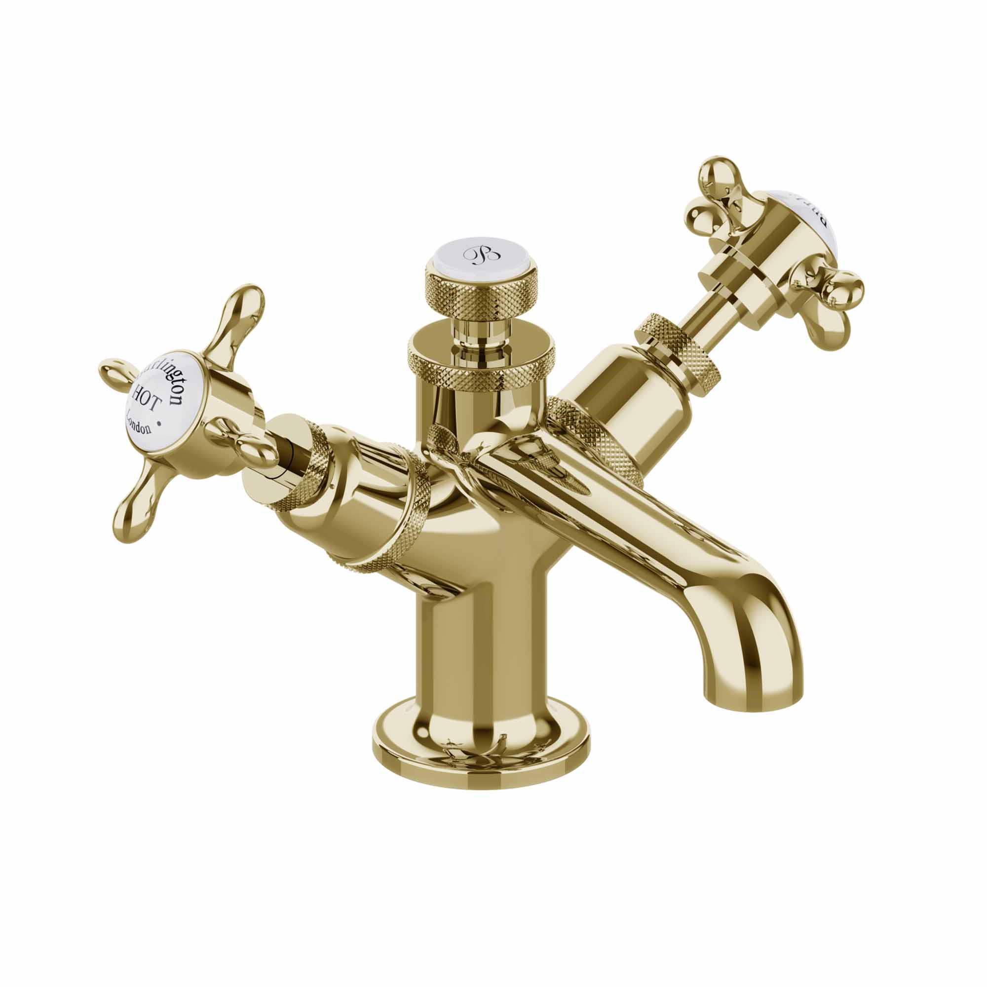 burlington guild basin mixer tap mono gold