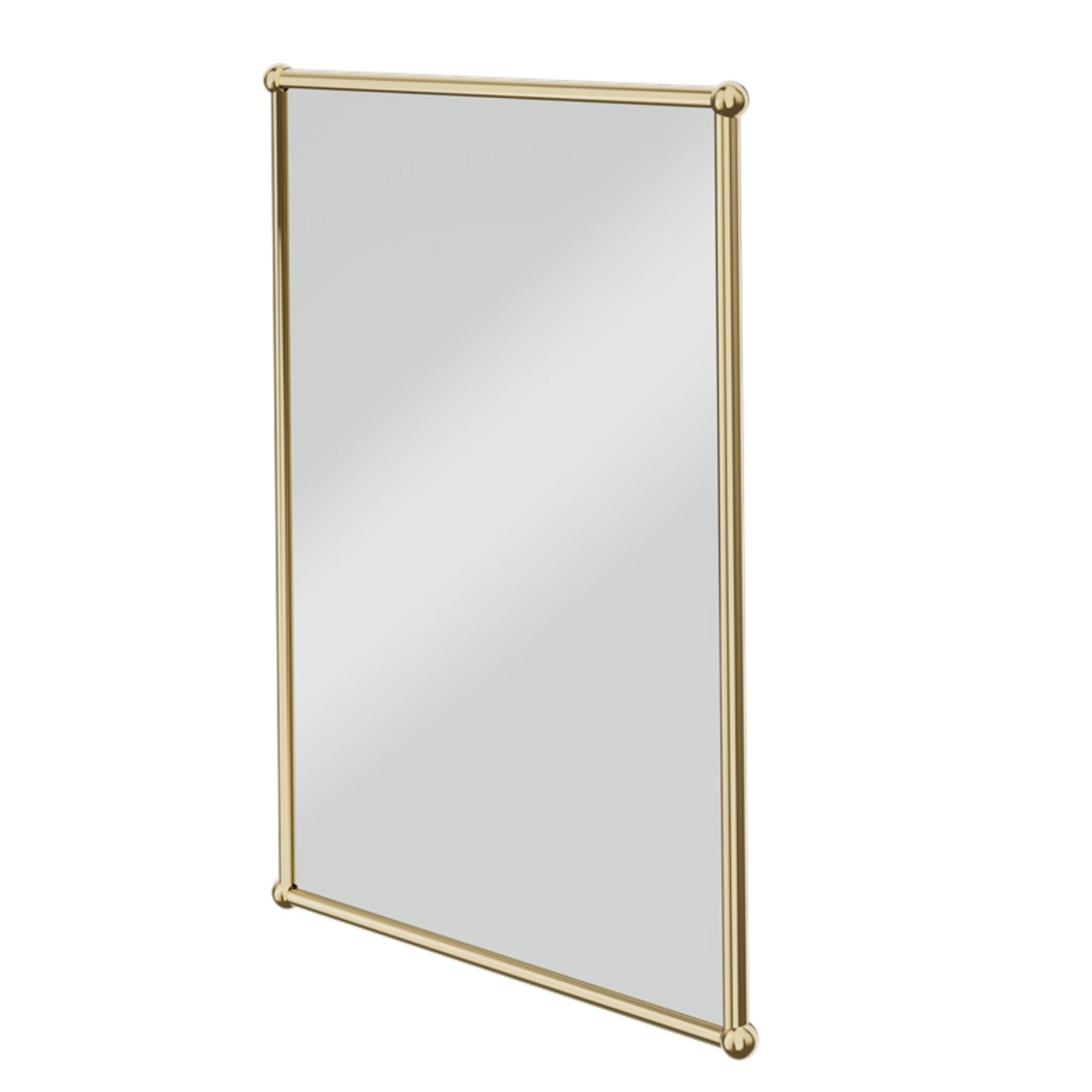 burlington rectangular bathroom mirror in gold frame deluxe bathrooms