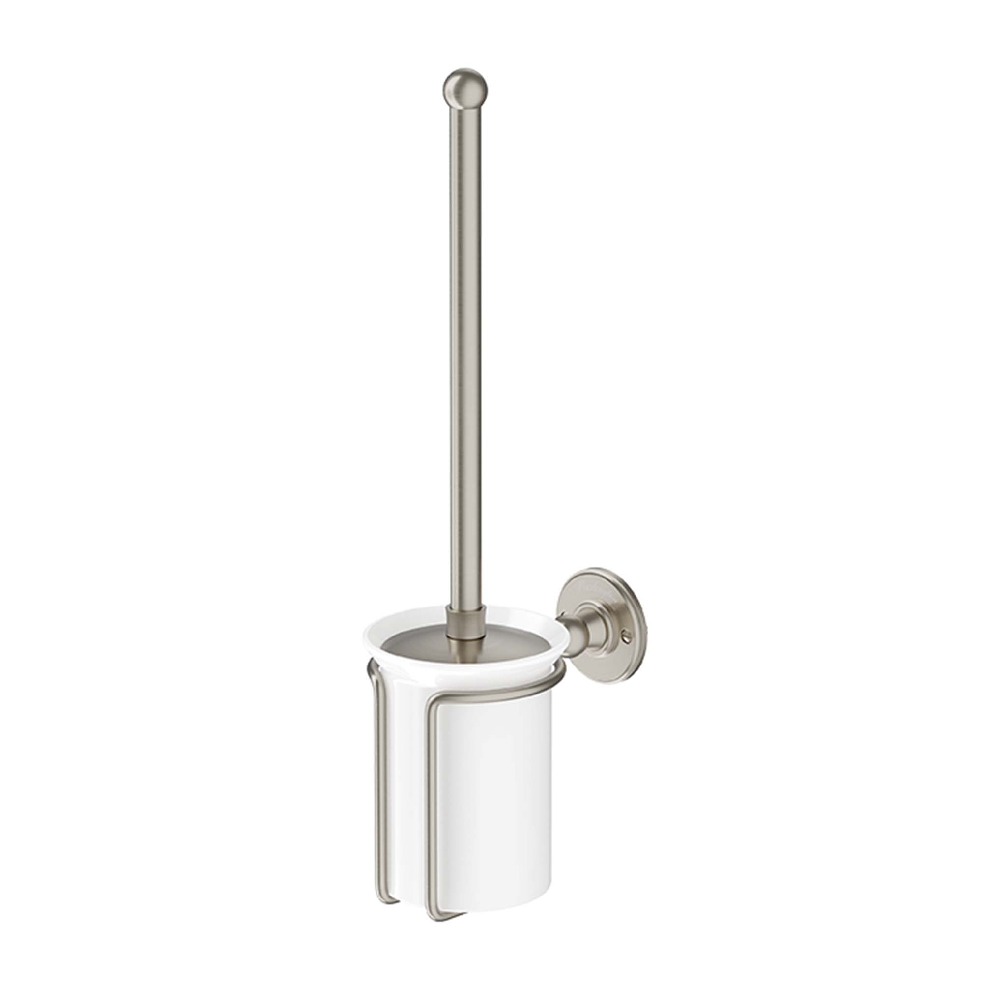 burlington toilet brush holder brushed nickel