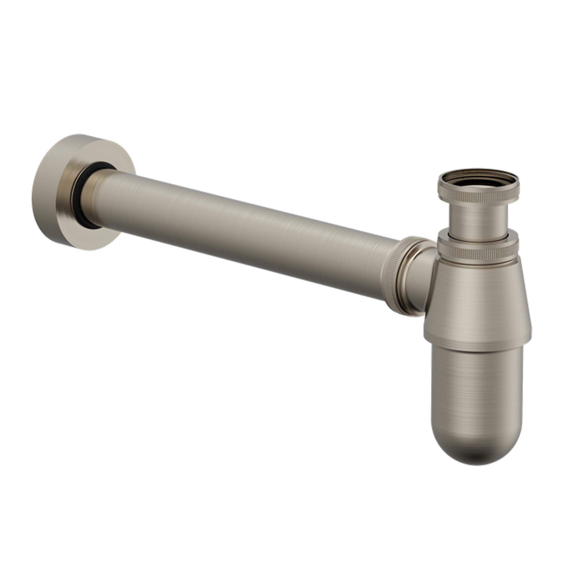 burlington traditional basin bottle trap brushed nickel