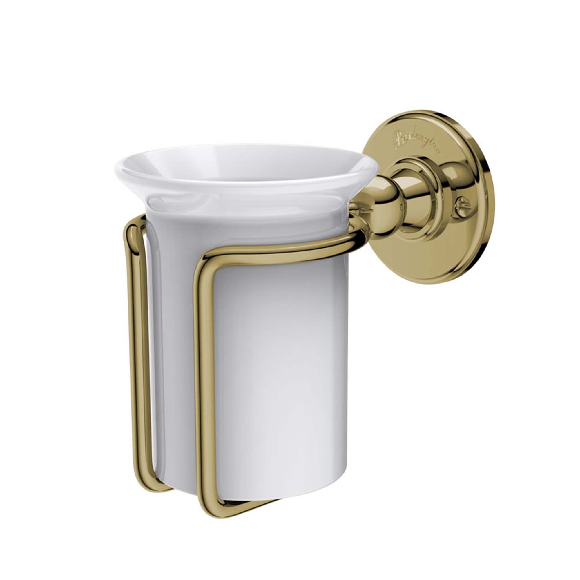 burlington tumbler holder polished gold