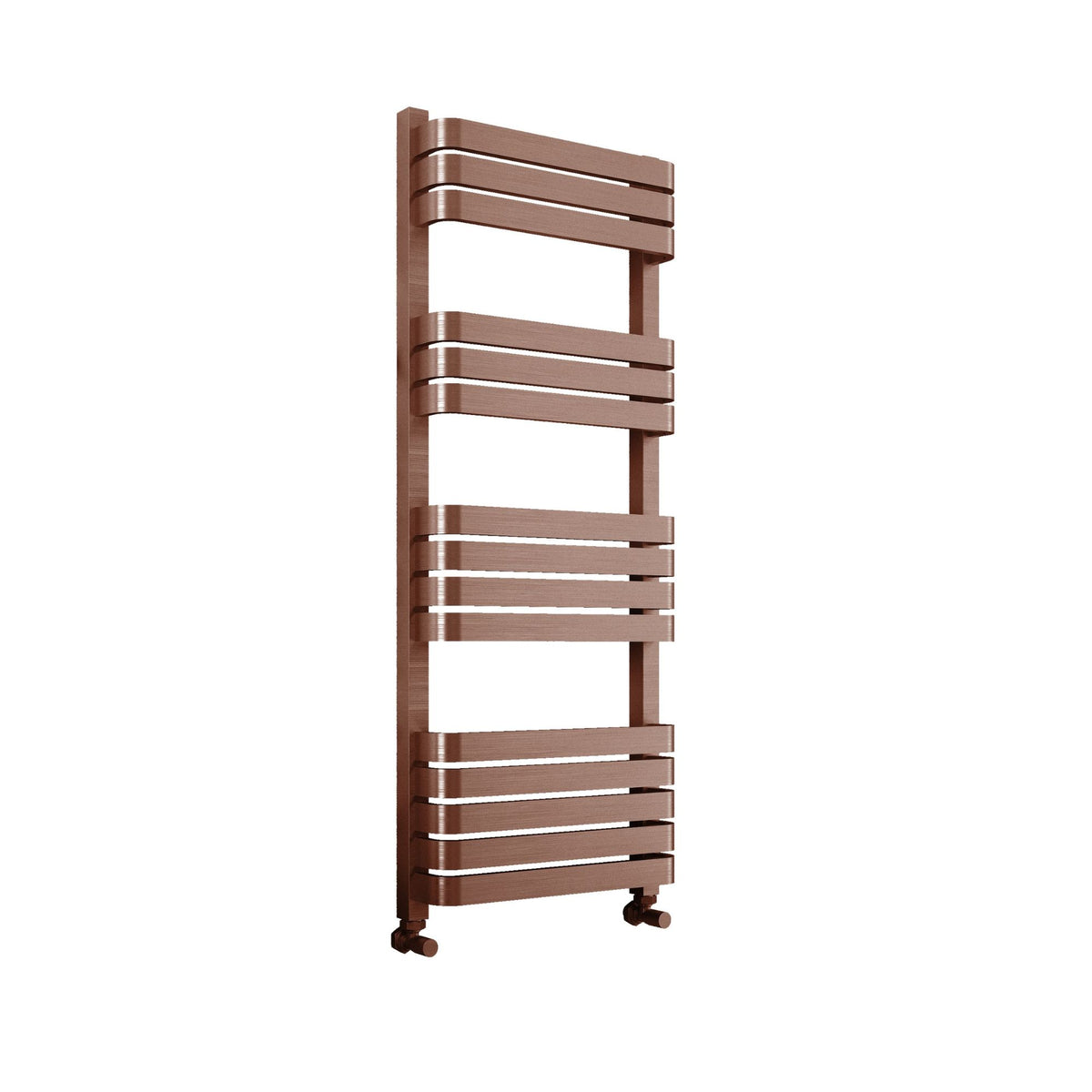 Camden Designer Flat Tube Heated Towel Rail - Brushed Bronze