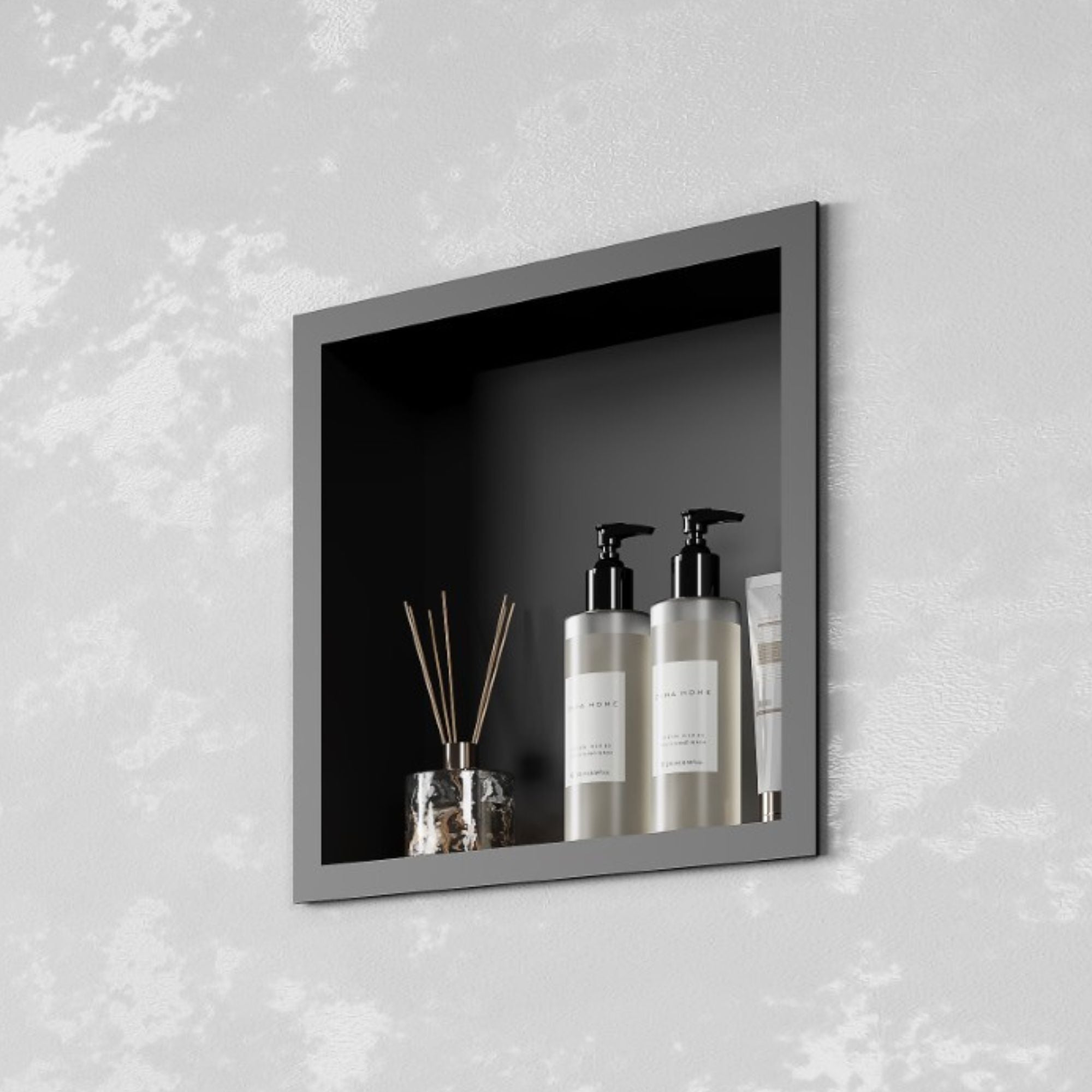 Camden Shower Niche 300x300mm Gunmetal